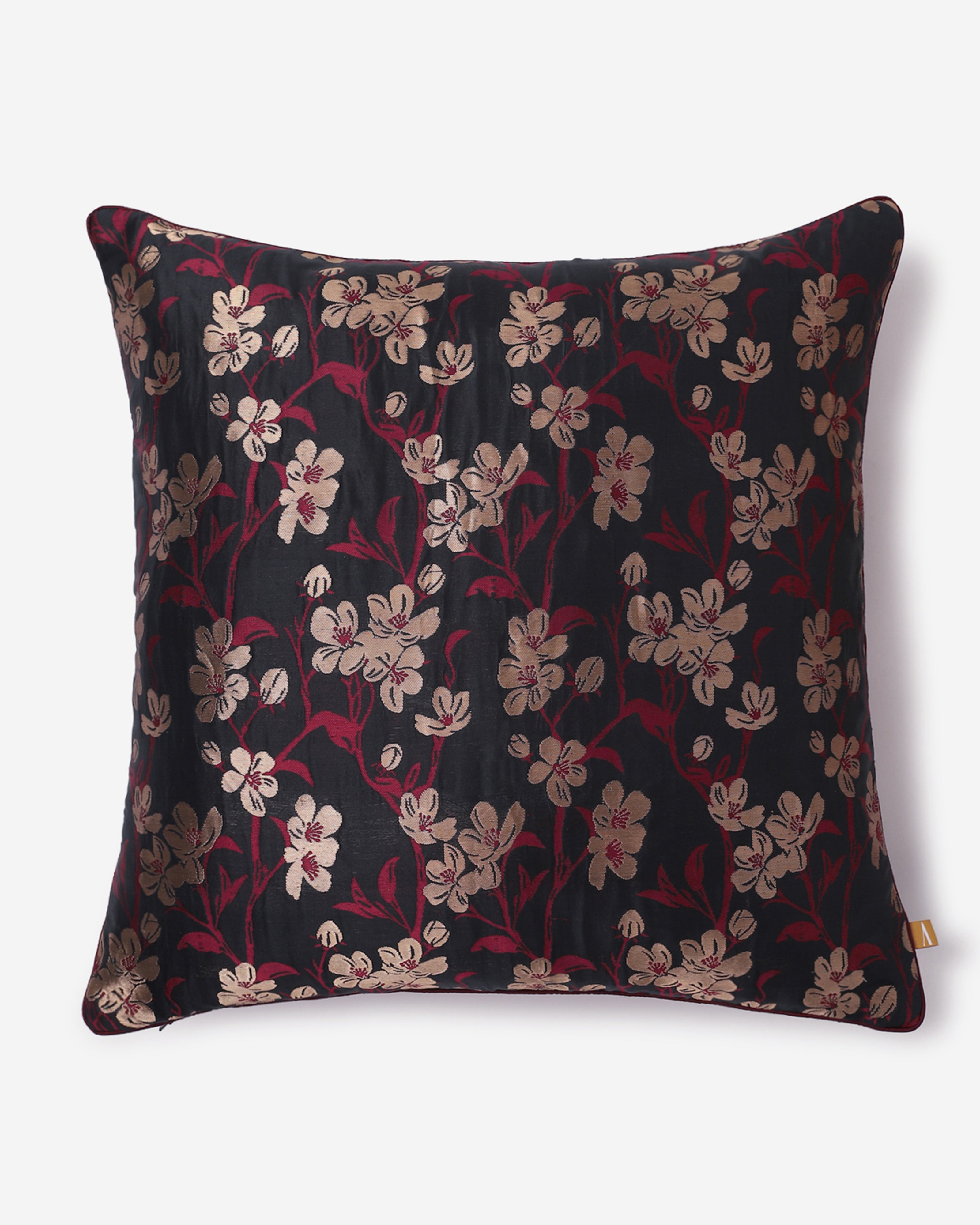 Jane Banarasi Powdi Silk Cushion Cover