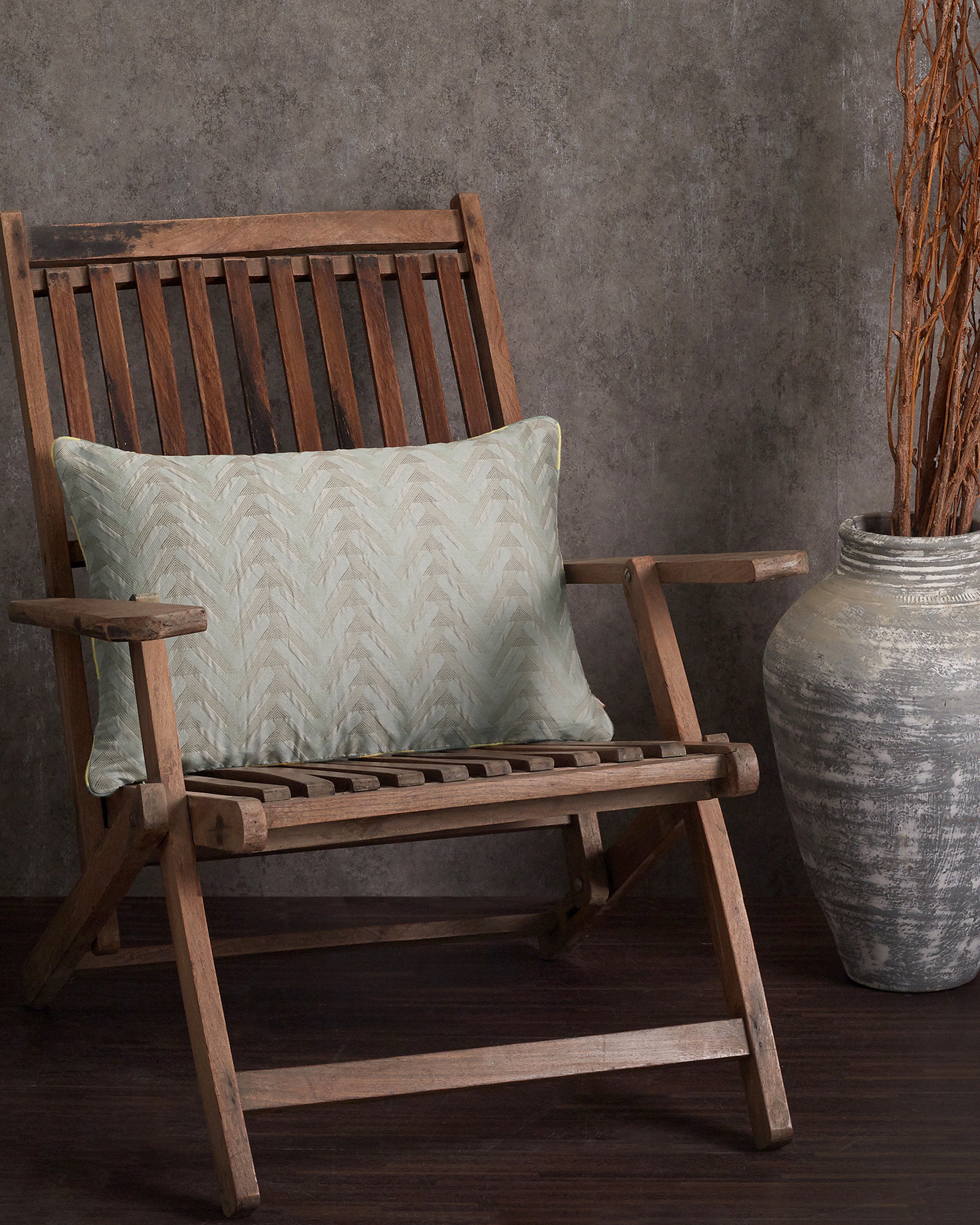 Three D Banarasi Fekwa Silk Cotton Cushion Cover