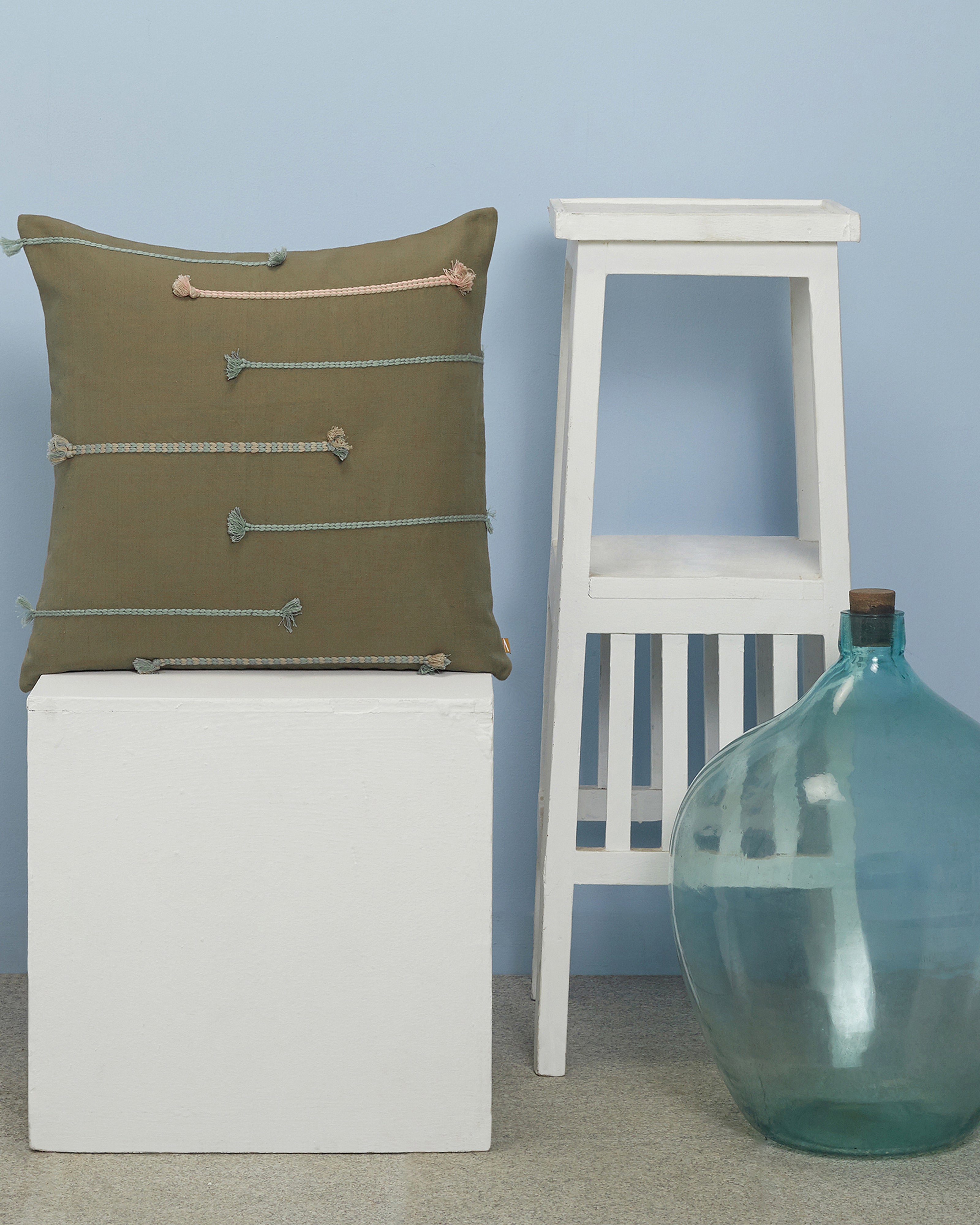 Unabridged Bhujodi Extra Weft Cotton Cushion Cover