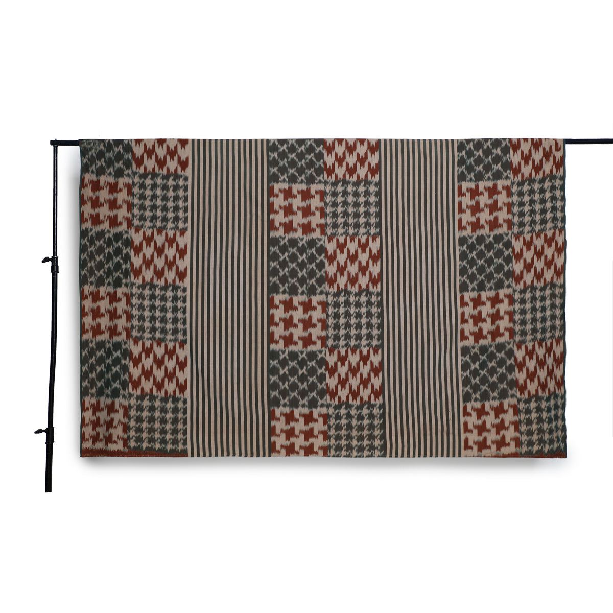 Jeanne Pochampally Warp Ikat CottonDouble Bed Cover