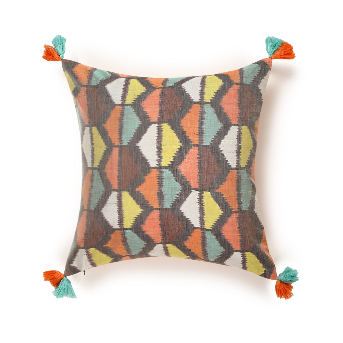 Mariko Pochampally Weft Ikat Silk Cotton Cushion Cover