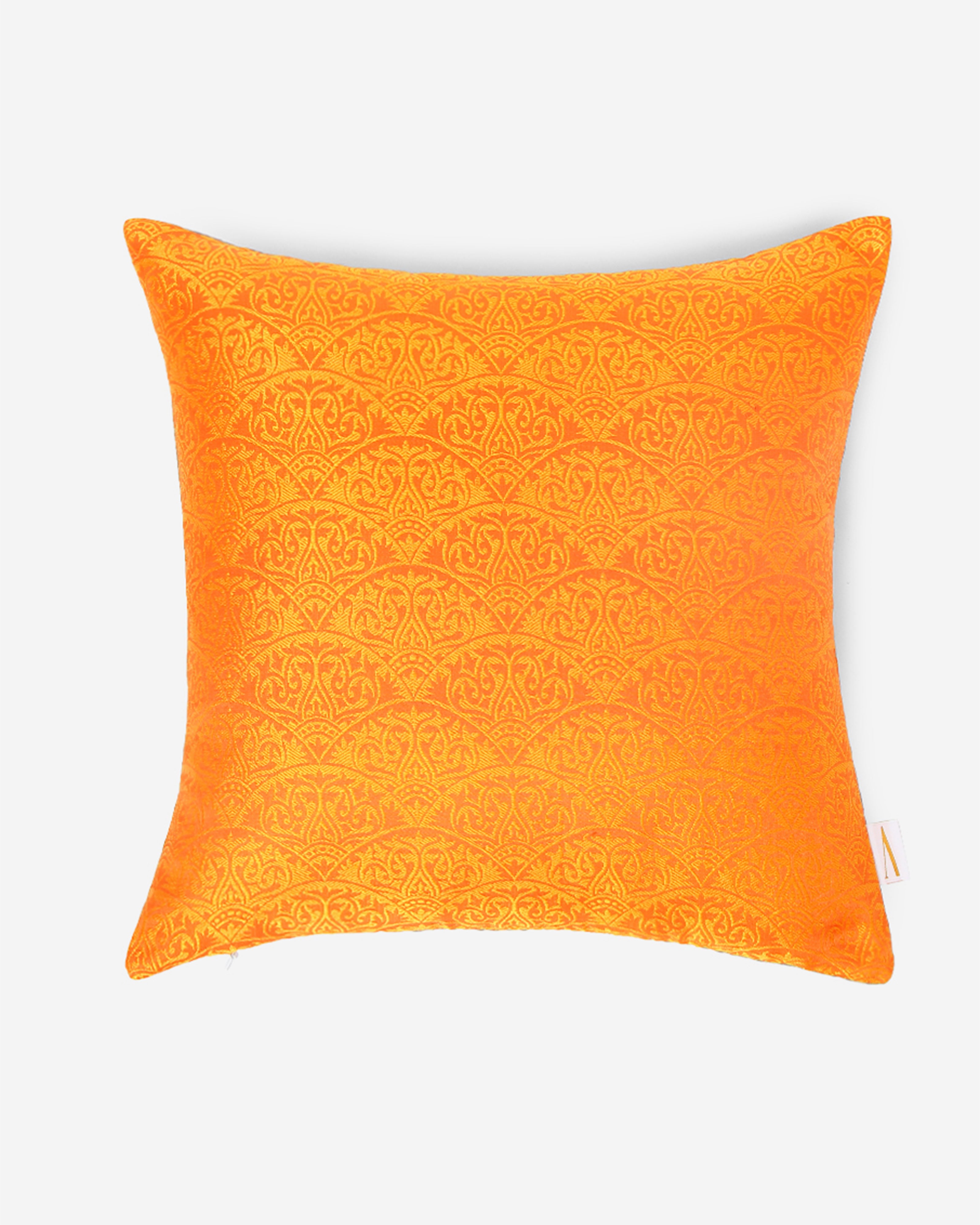 Bageecha Banarasi Satin Brocade Silk Cushion Cover