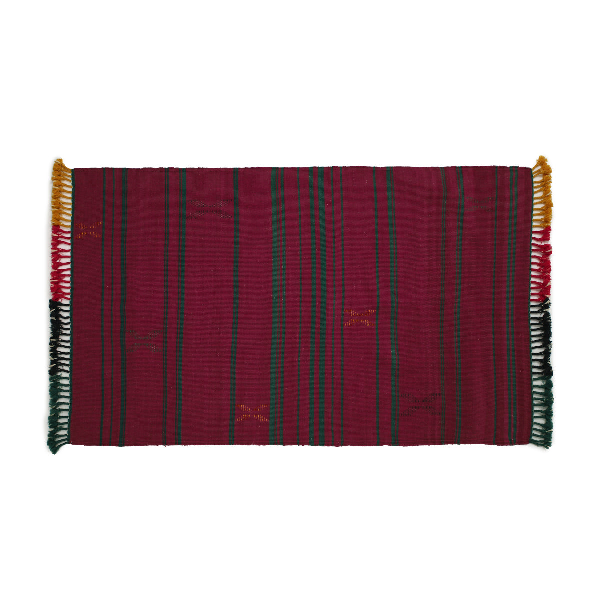 Calla Bhujodi Extra Weft Woolen Rug