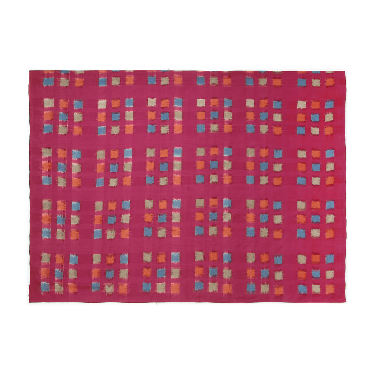 Bahati Pochampally Double Ikat CottonSingle Bed Cover