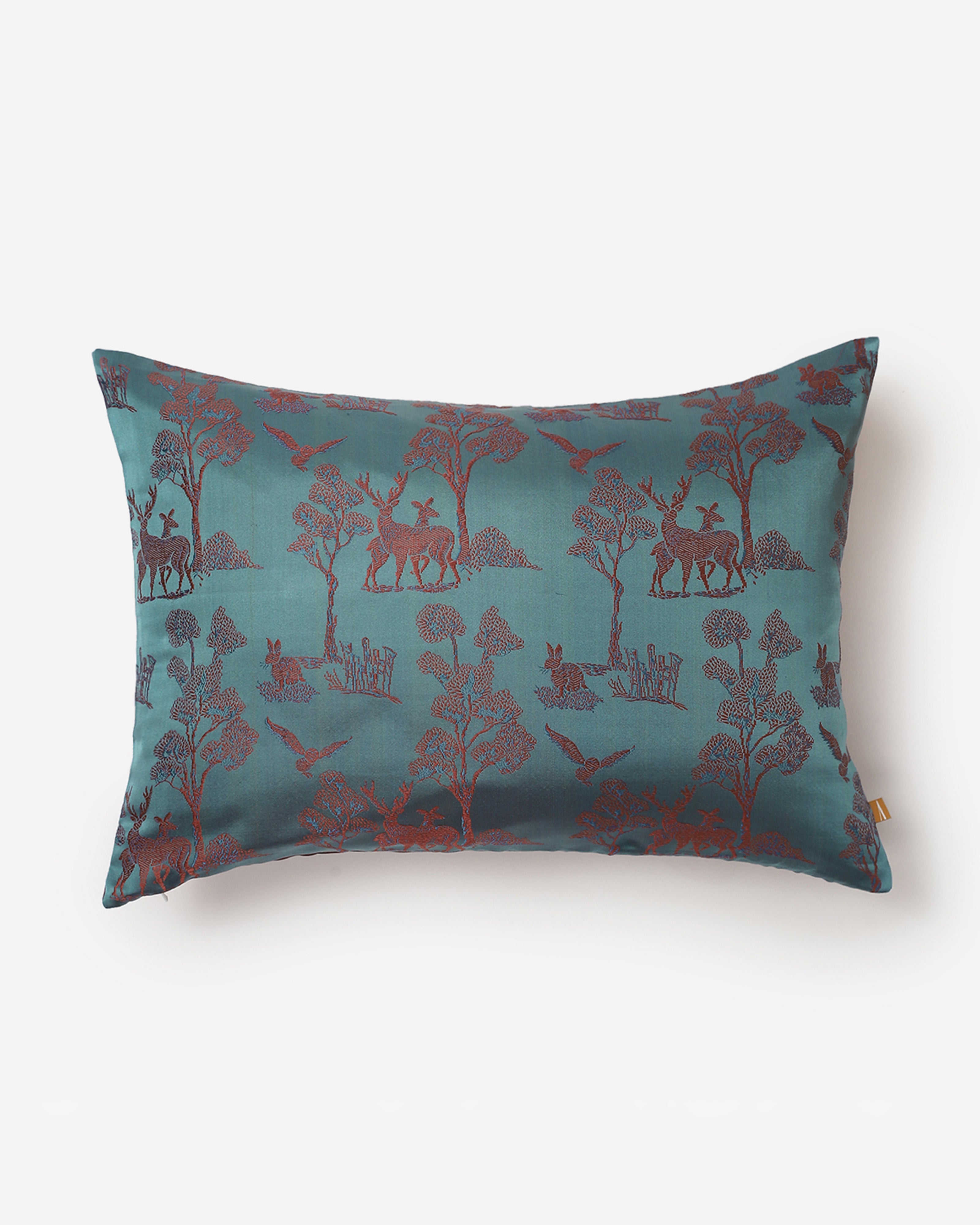 Orville Banarasi Tanchoi Silk Cushion Cover
