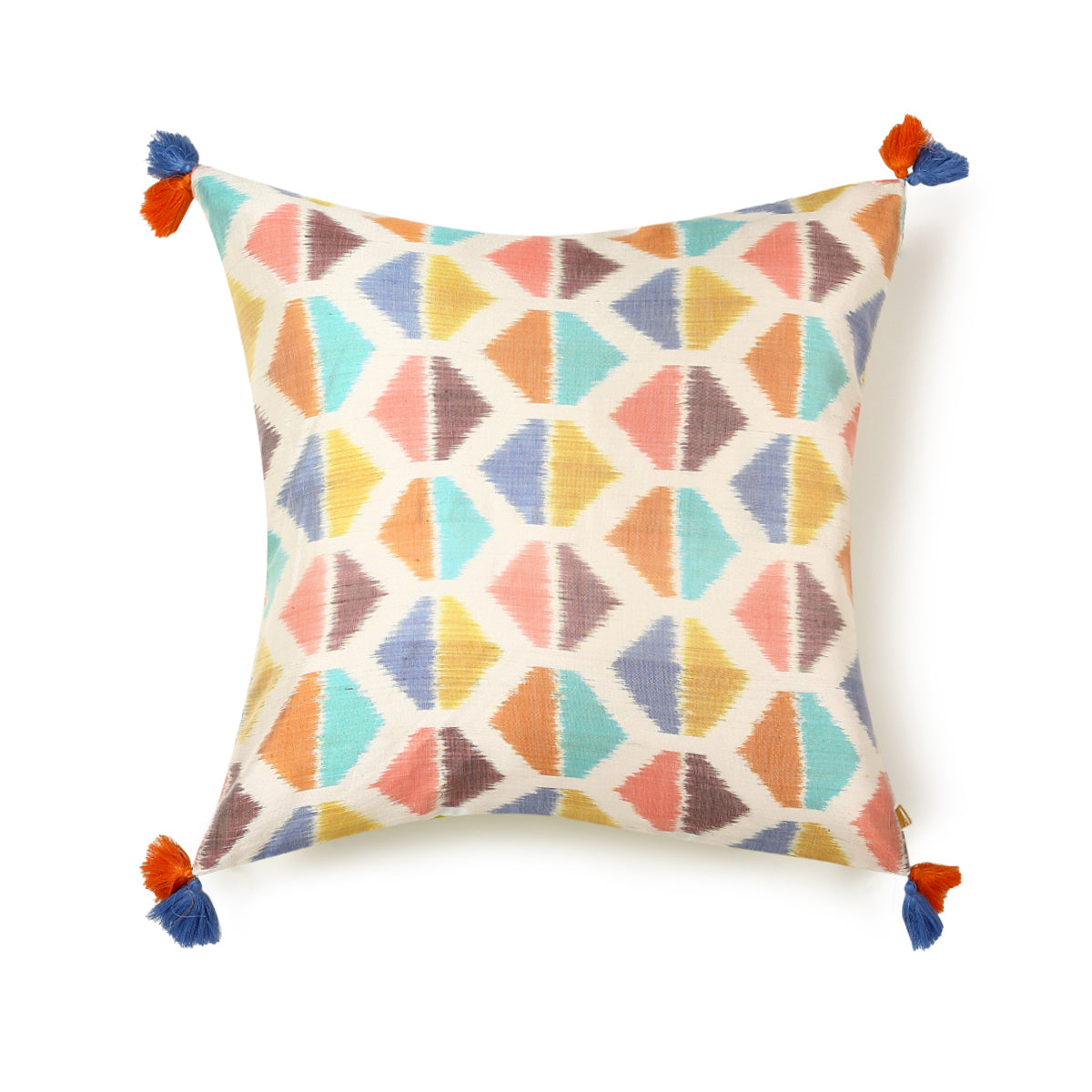 Mariko Pochampally Weft Ikat Silk Cotton Cushion Cover