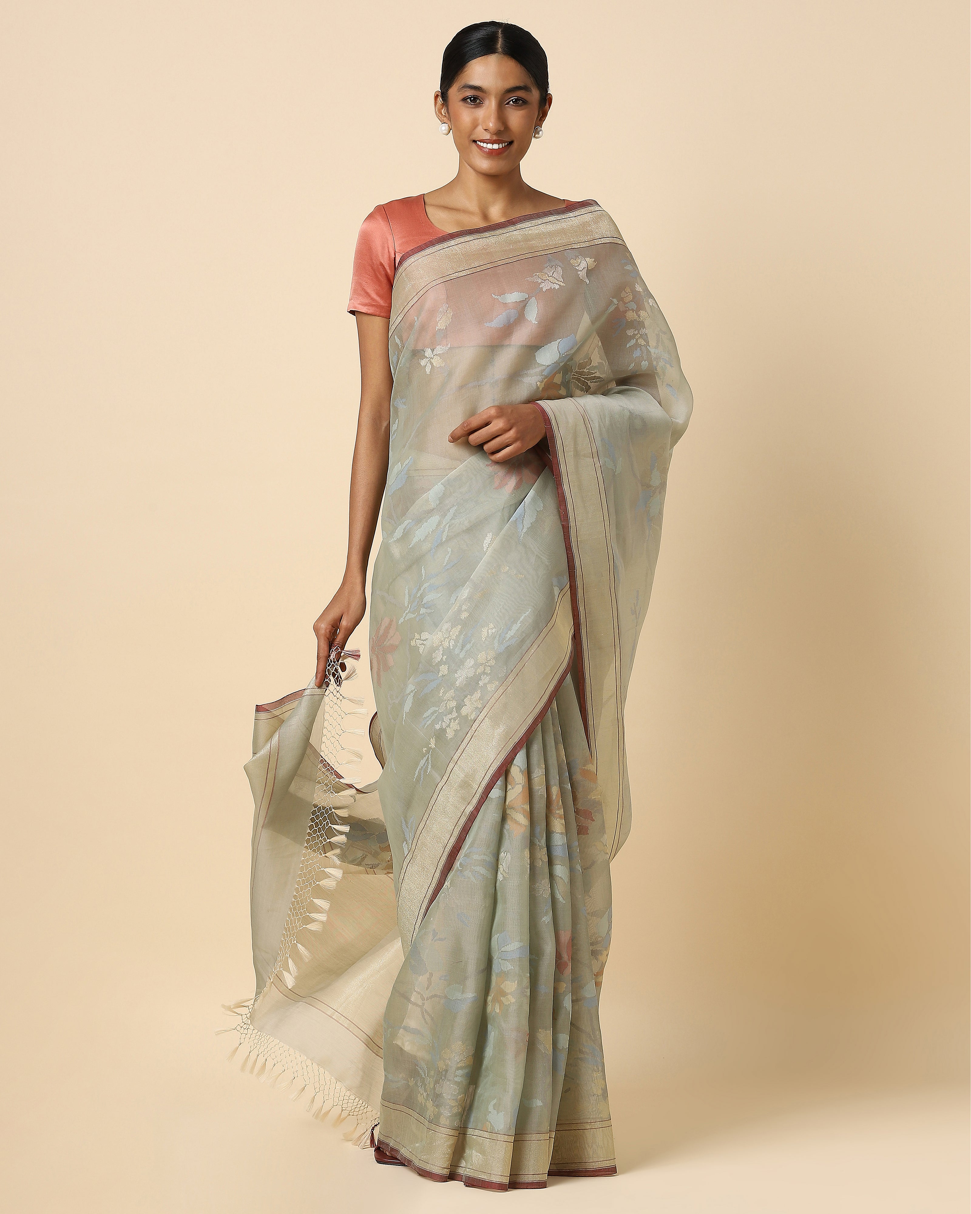 Kahini Banarasi Jamdani Silk Cotton Saree