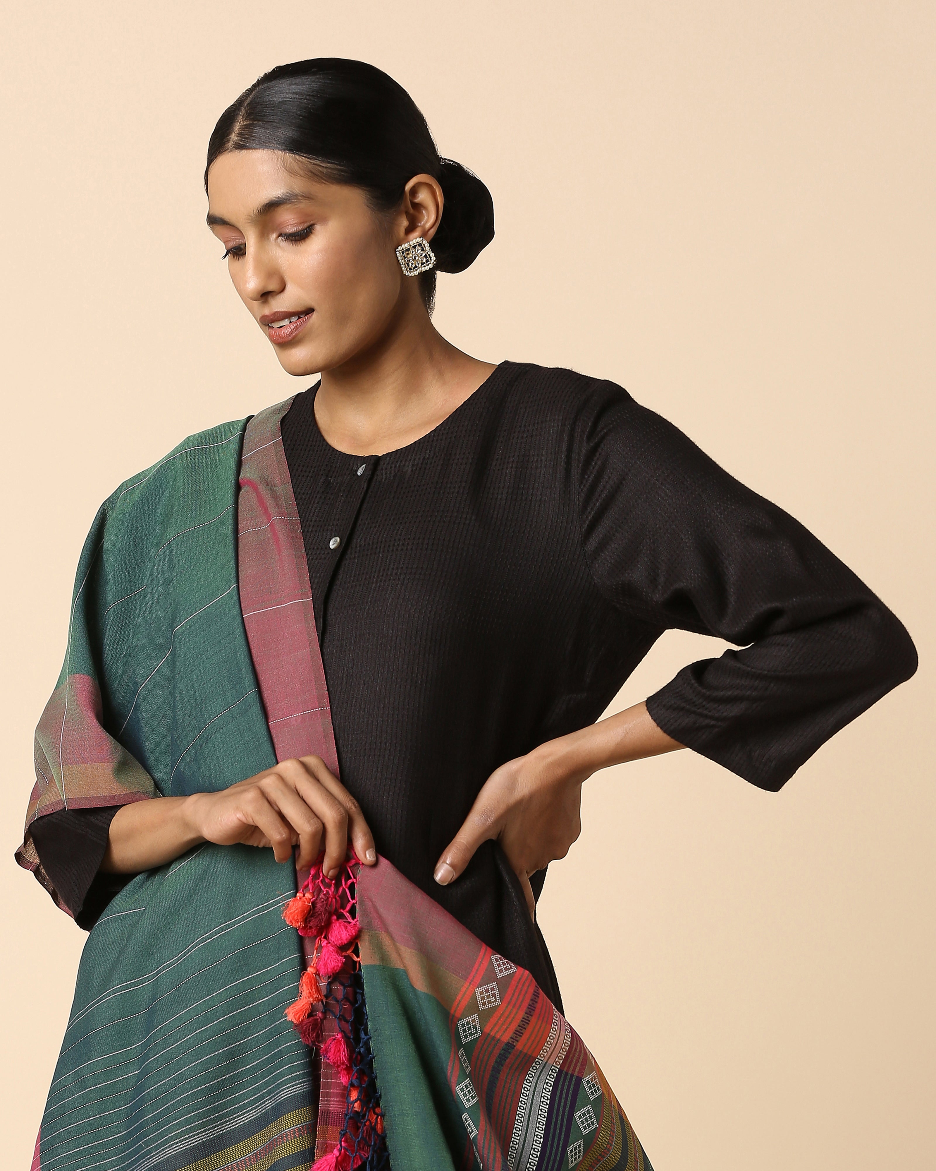 Kishkindha Bhujodi Extra Weft Cotton Dupatta