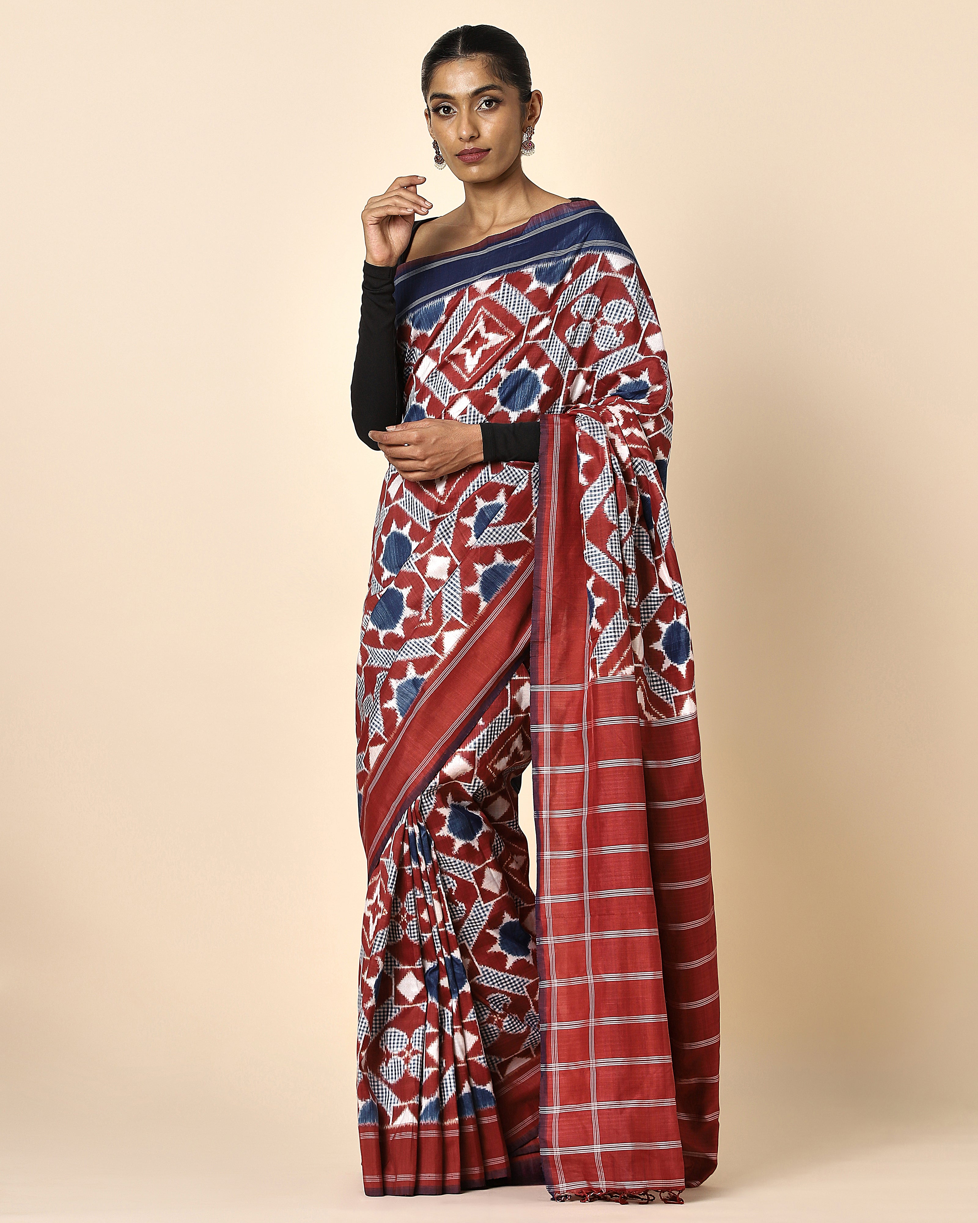 Ahalya Pochampally Double Ikat Silk Saree