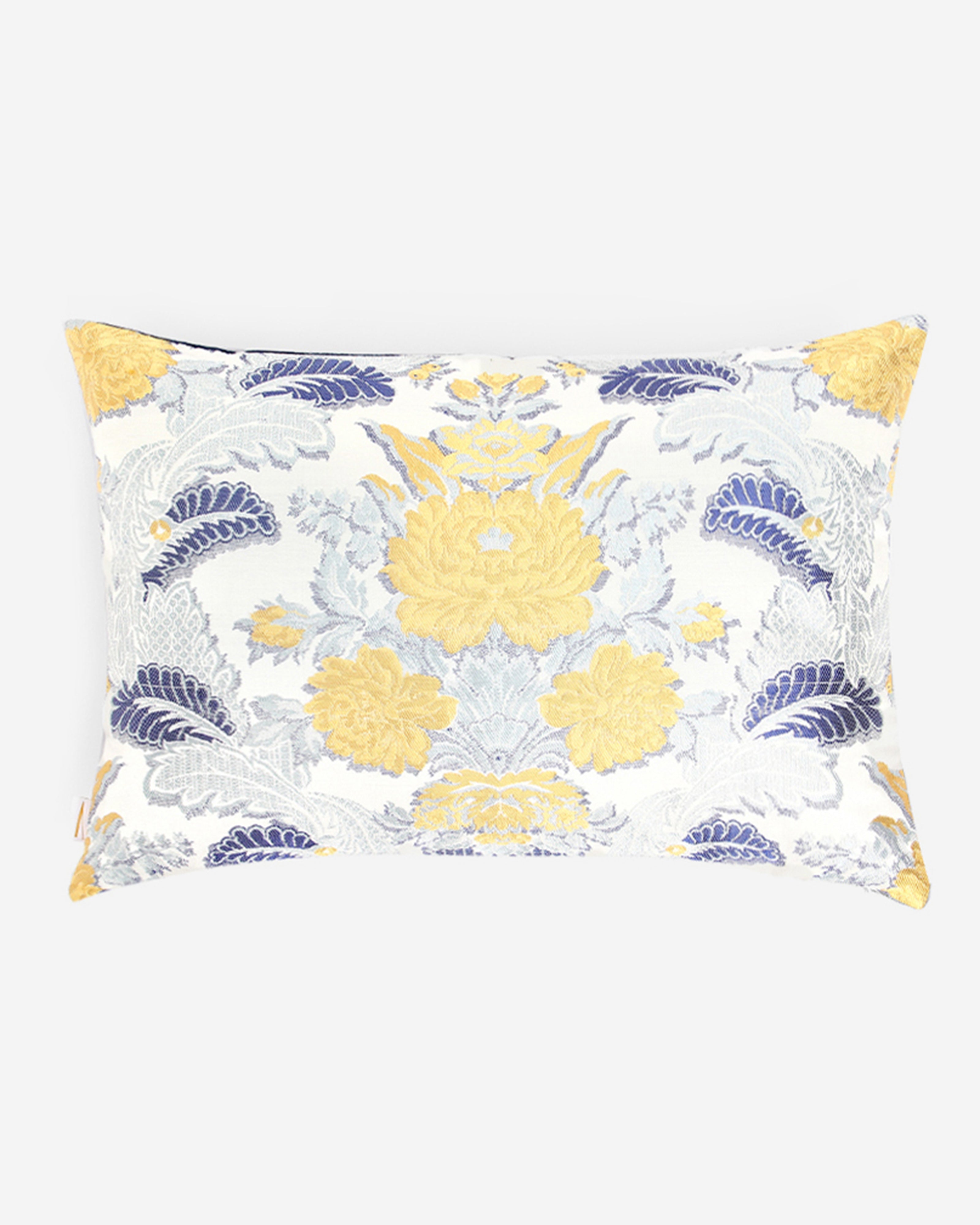 Flora Banarasi Satin Brocade Silk Cushion Cover