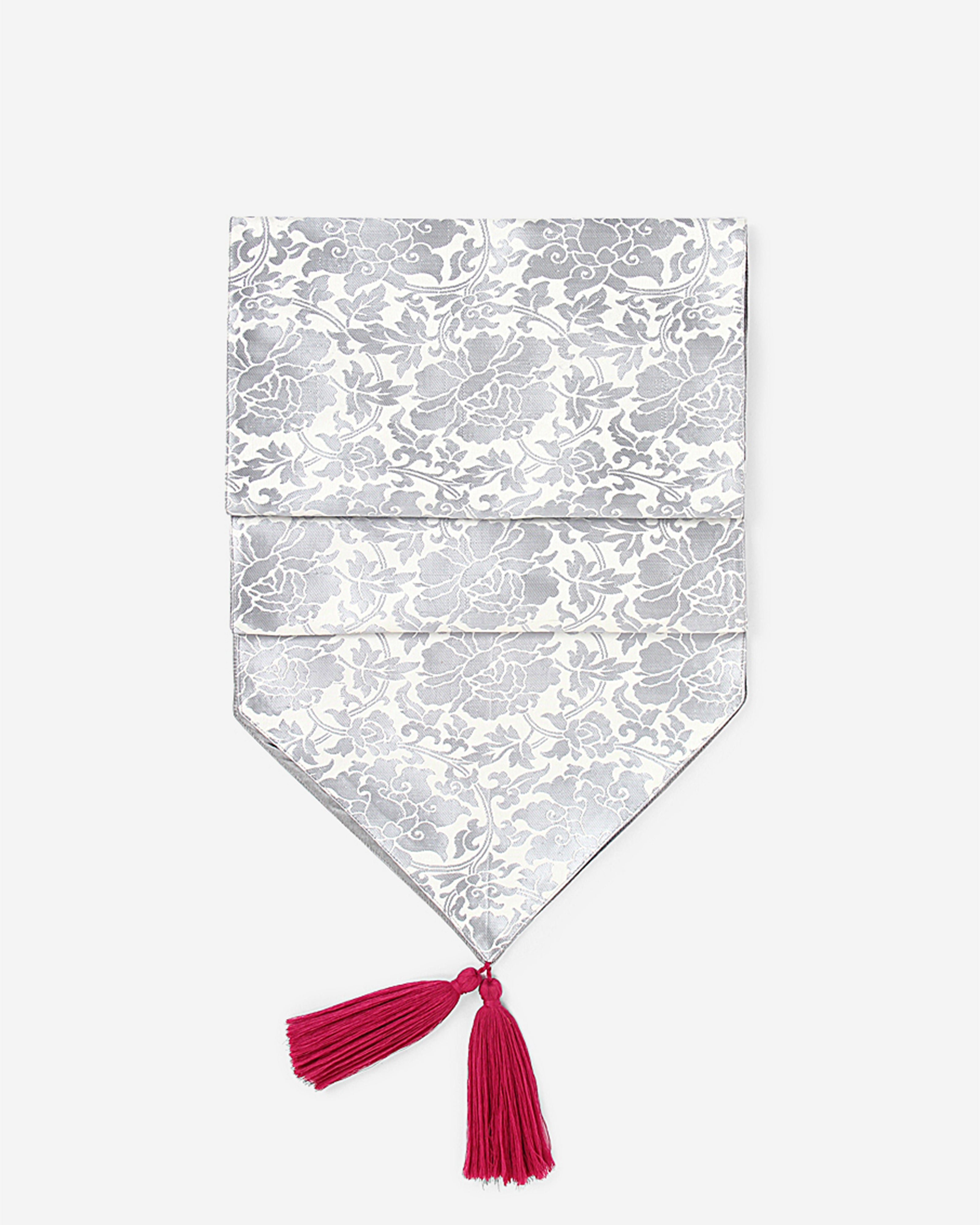 Jaal Banarasi Satin Brocade Silk Table Runner