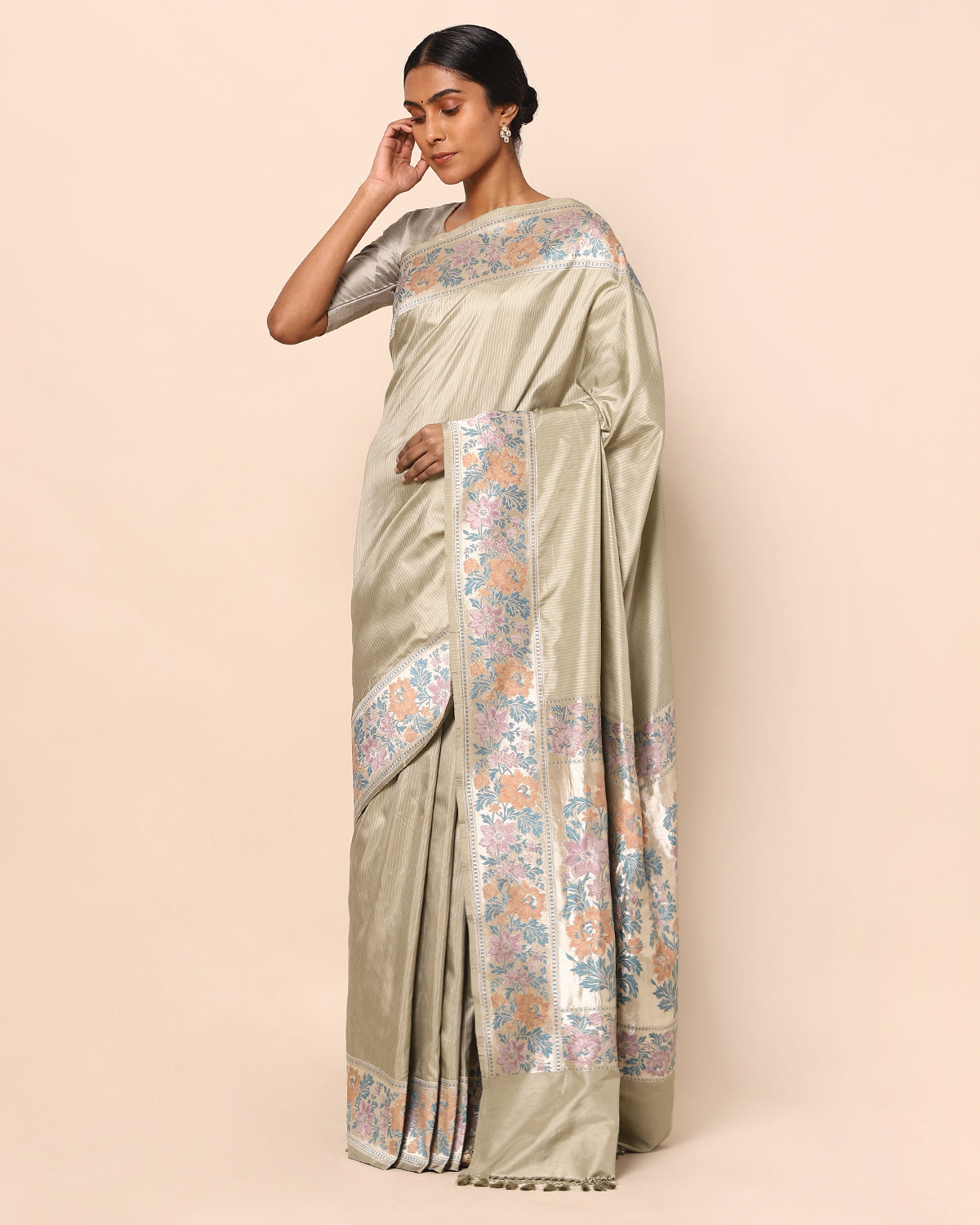 Parsi Banarasi Kadwa Silk Saree