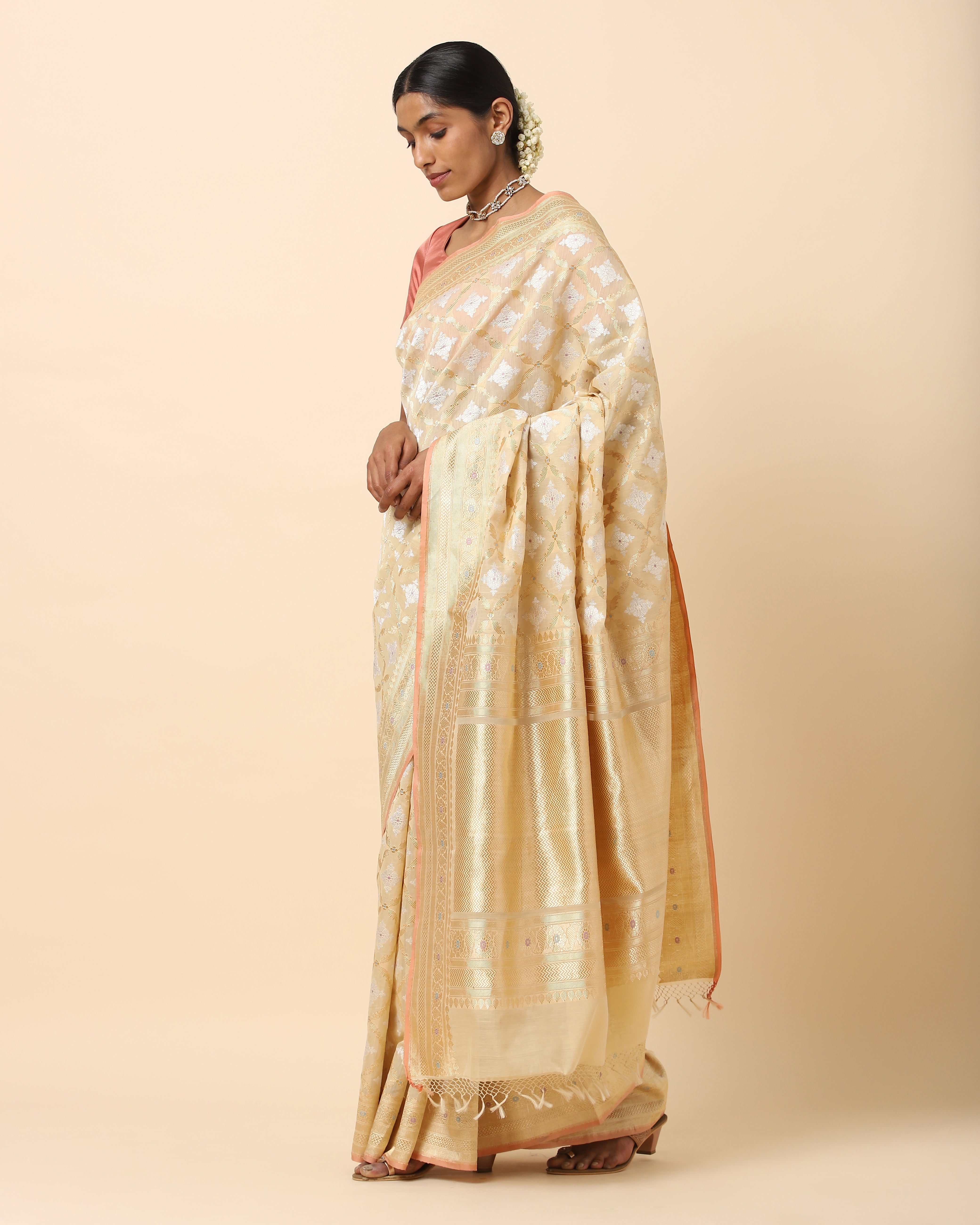 Gharonda Banarasi Kadwa Silk Saree