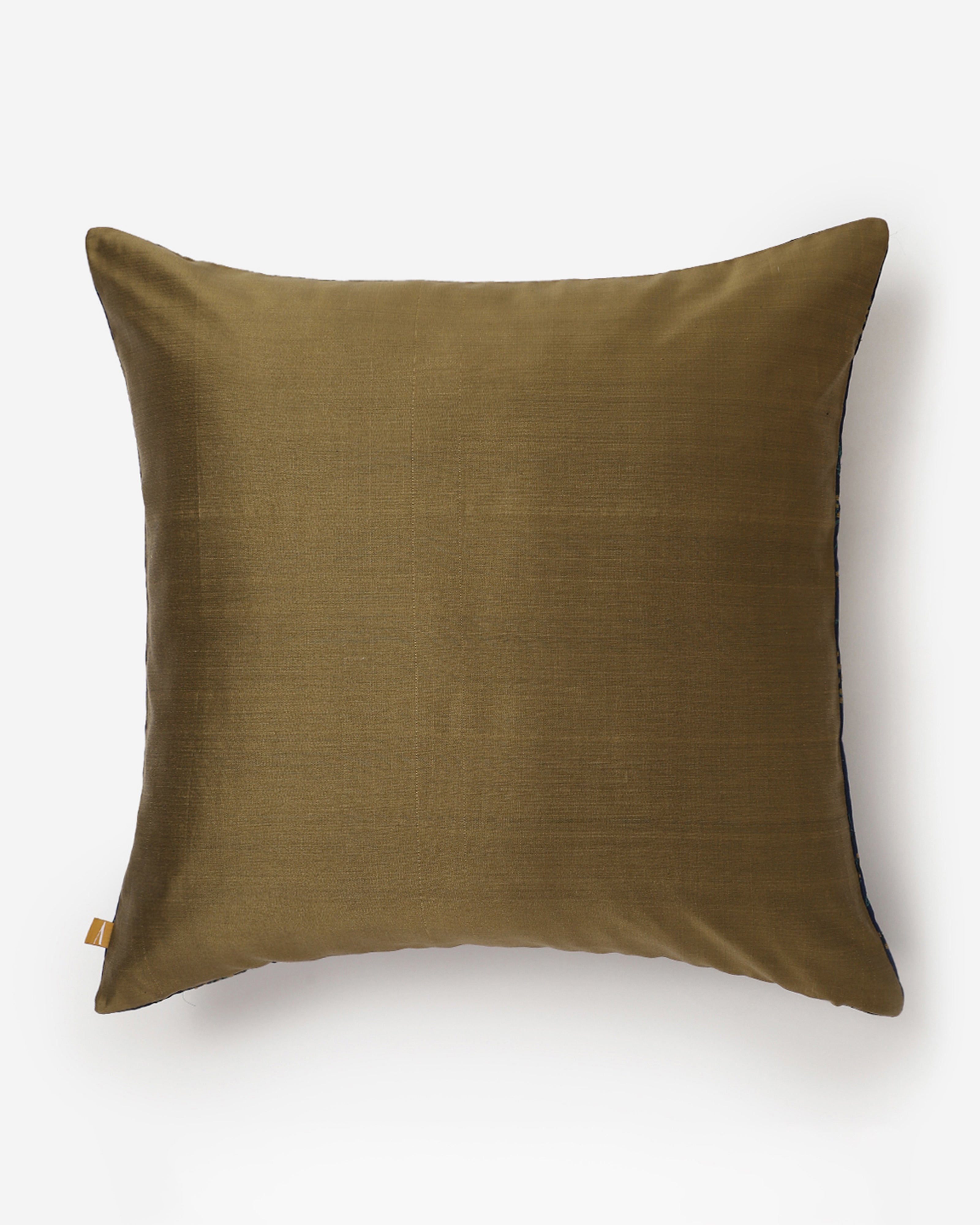 Lilian Banarasi Satin Brocade Silk Cotton Cushion Cover