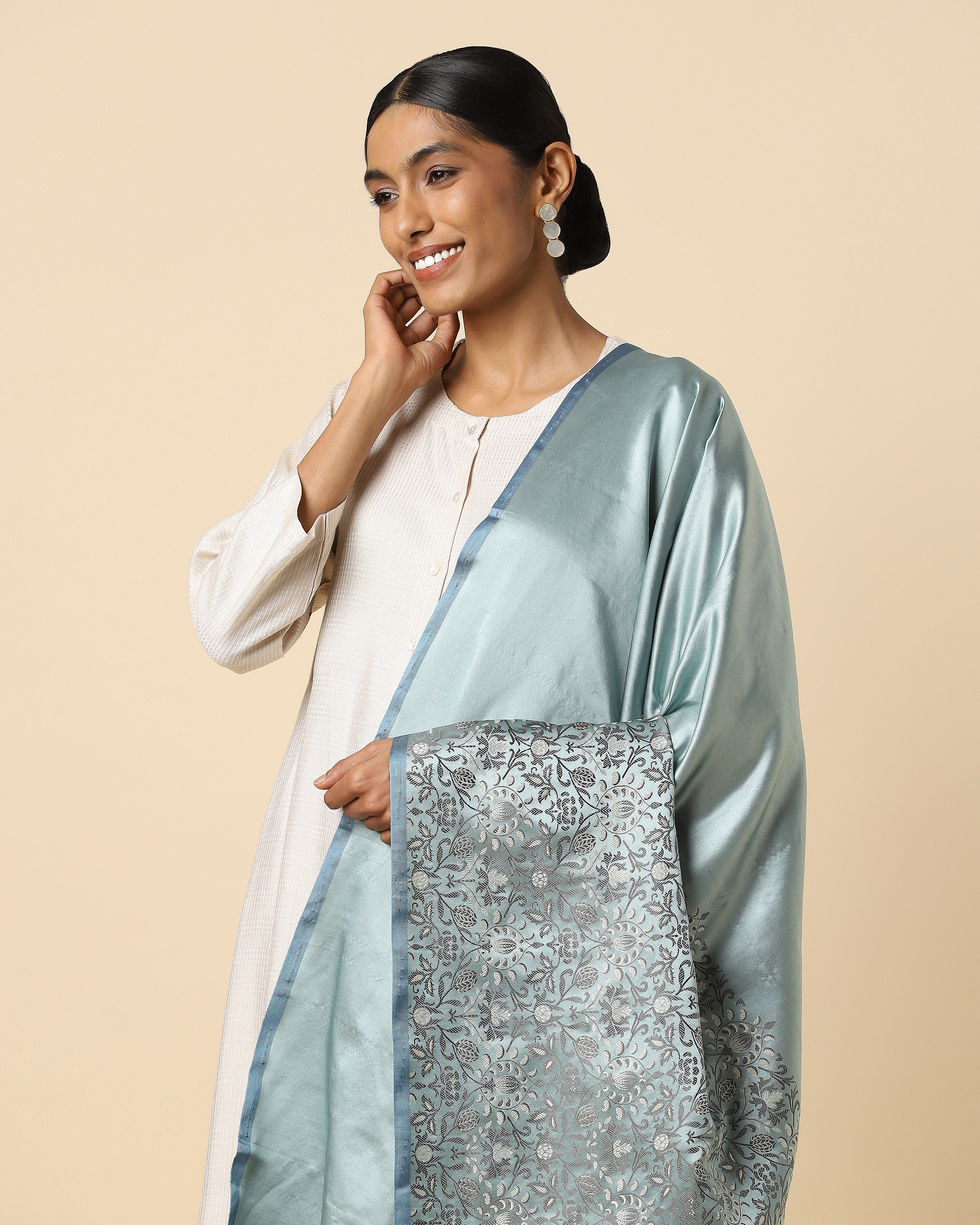 Renika Banarasi Tanchoi Silk Dupatta