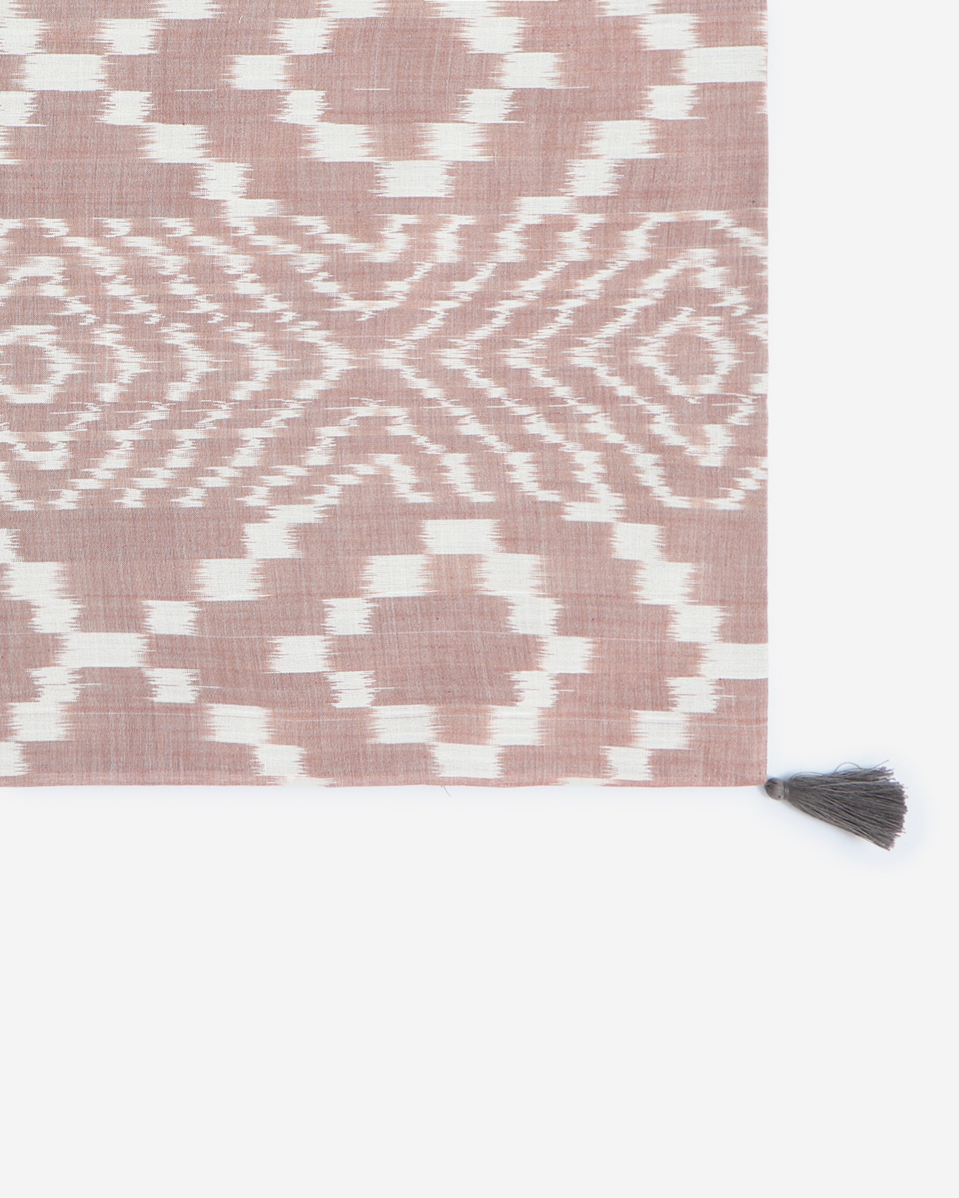 Stria Pochampally Warp Ikat Cotton Table Runner