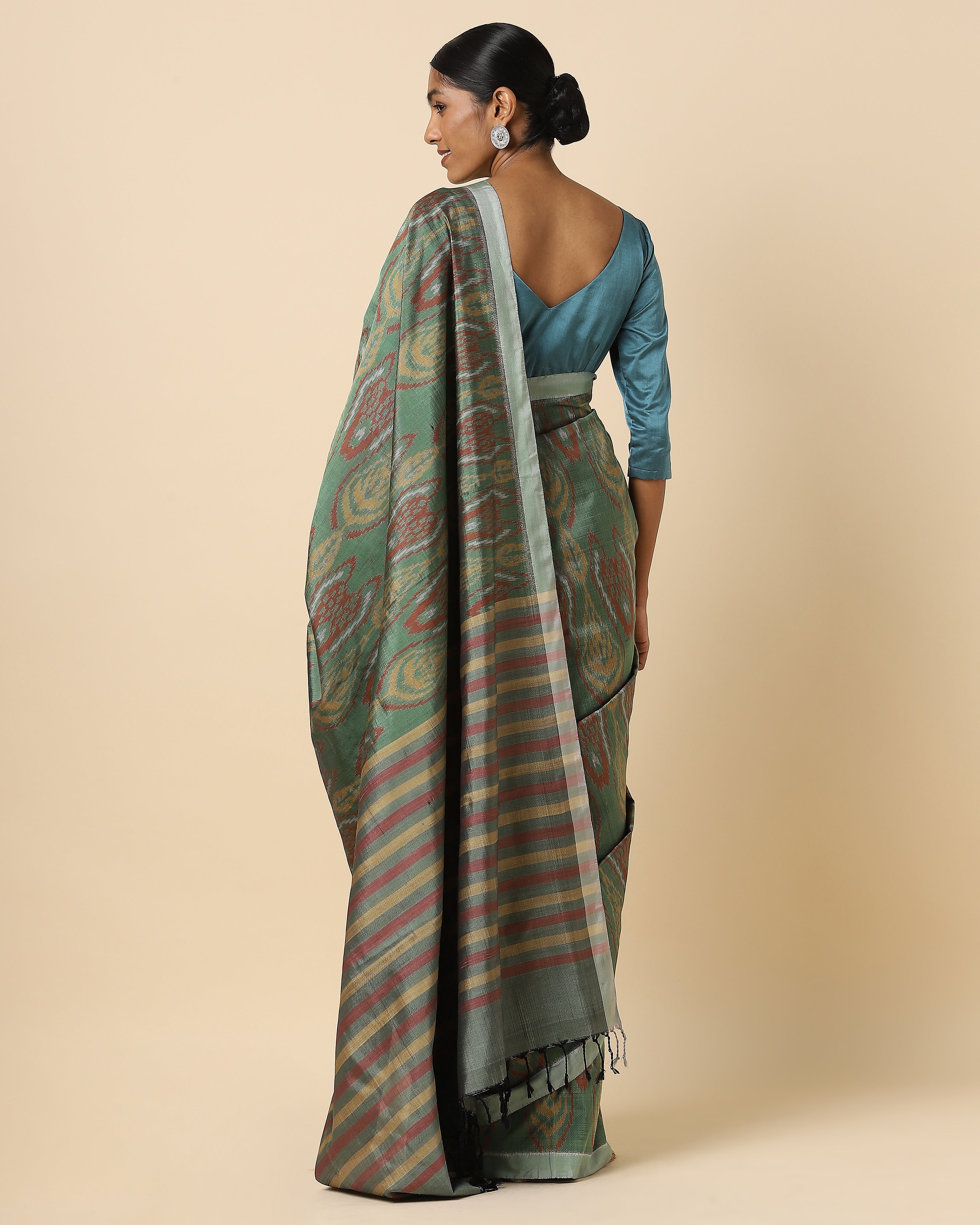 Ramita Pochampally Weft Ikat Silk Saree