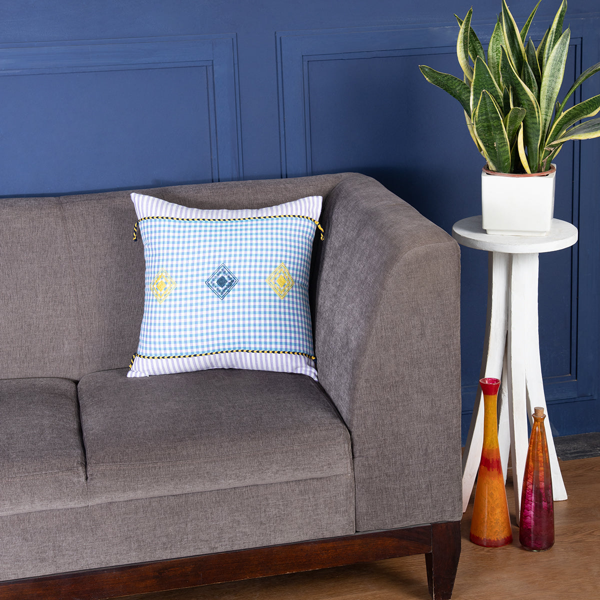 Lanthe Bhujodi Extra Weft Cotton Cushion Cover