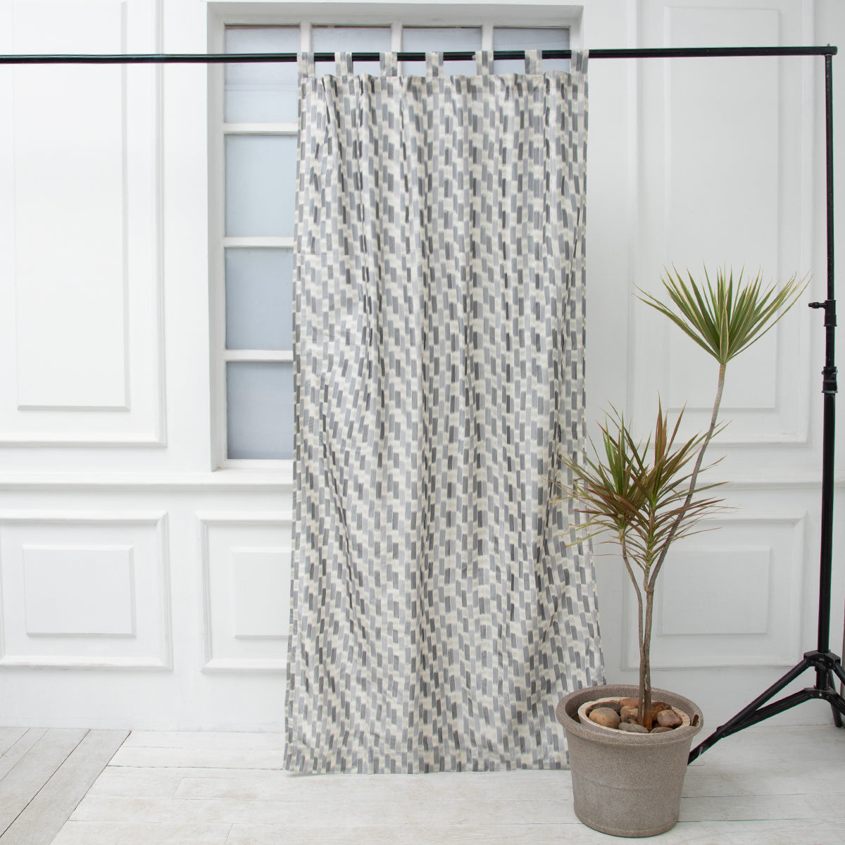 Bukhara Pochampally Warp Ikat Silk Cotton Curtain