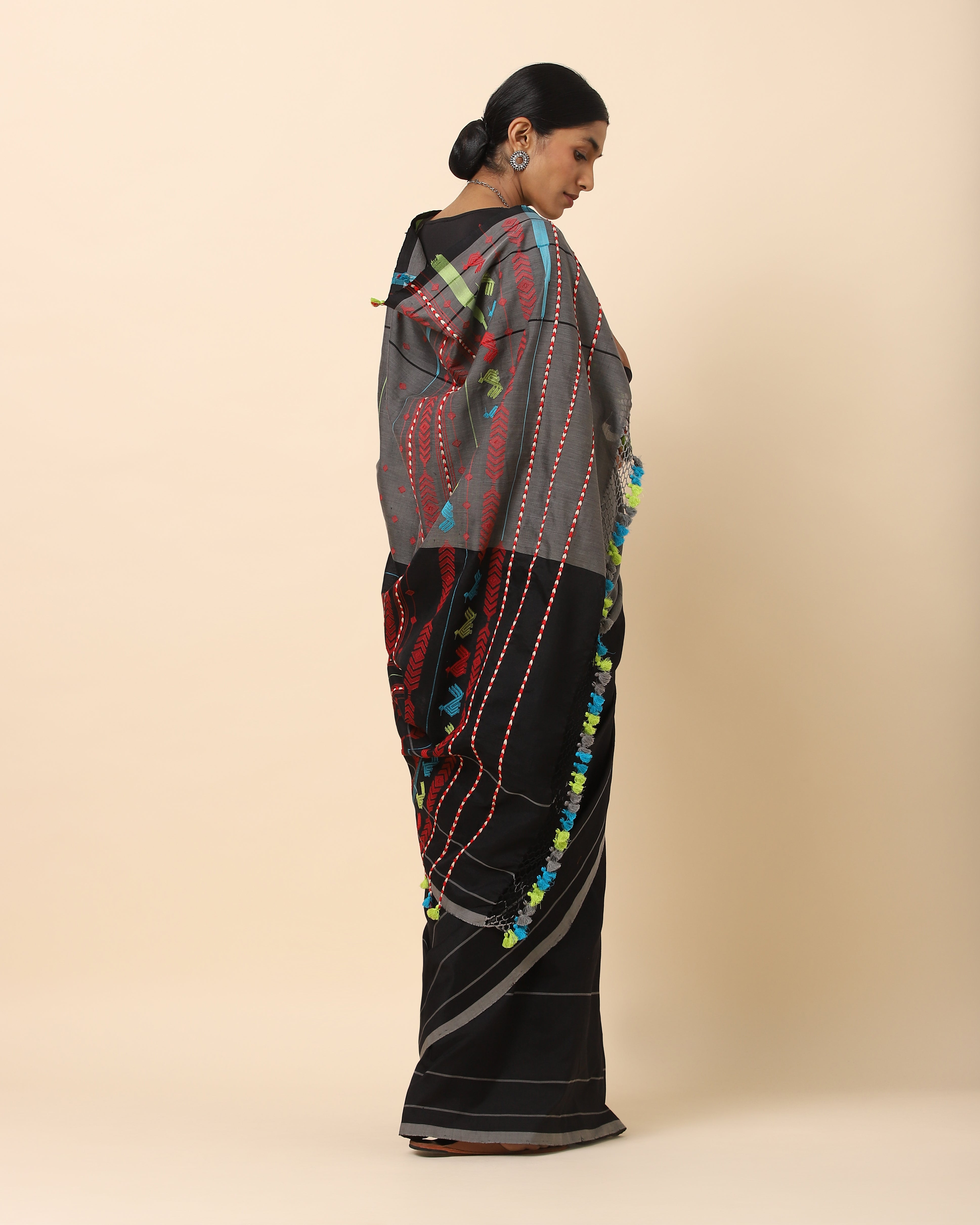 Papiha Bhujodi Extra Weft Cotton Silk Saree