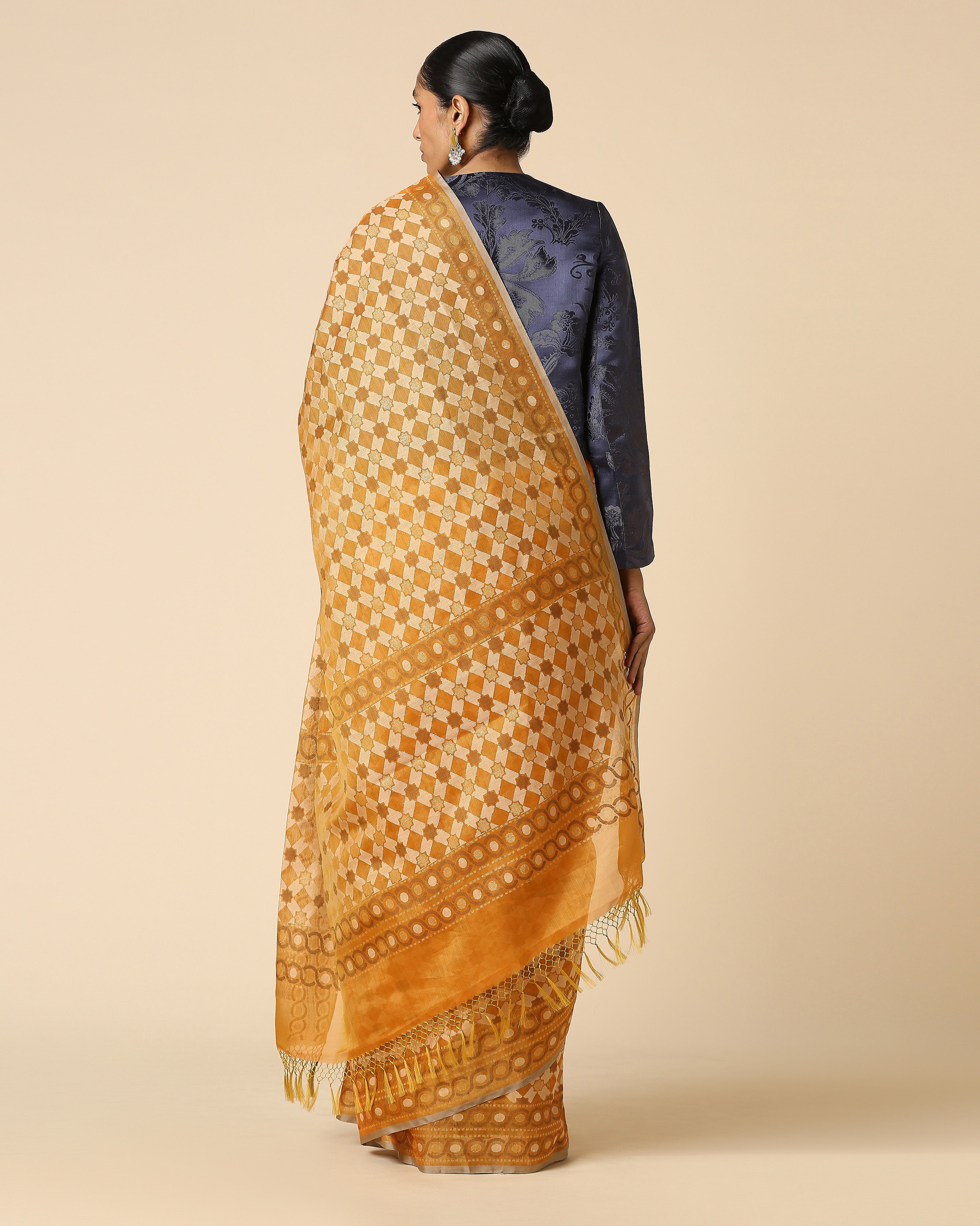 Kaliyah Banarasi Jamdani Silk Cotton Saree