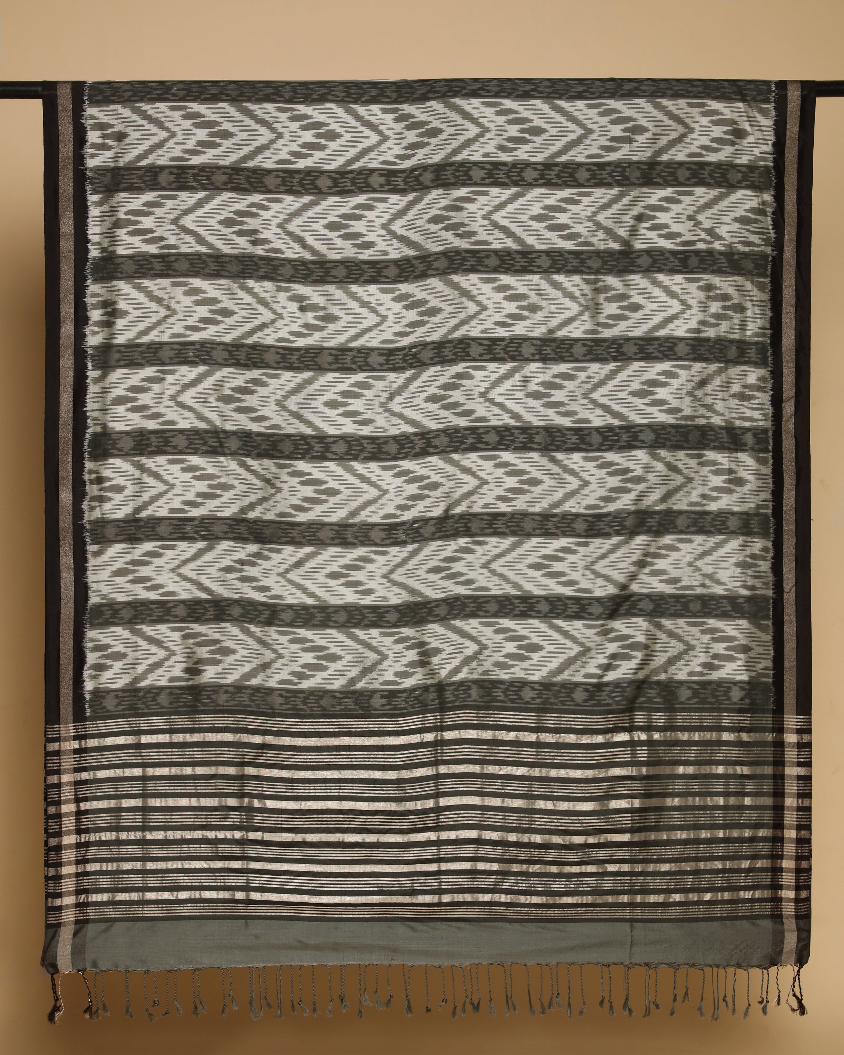 Erisha Pochampally Weft Ikat Silk Dupatta