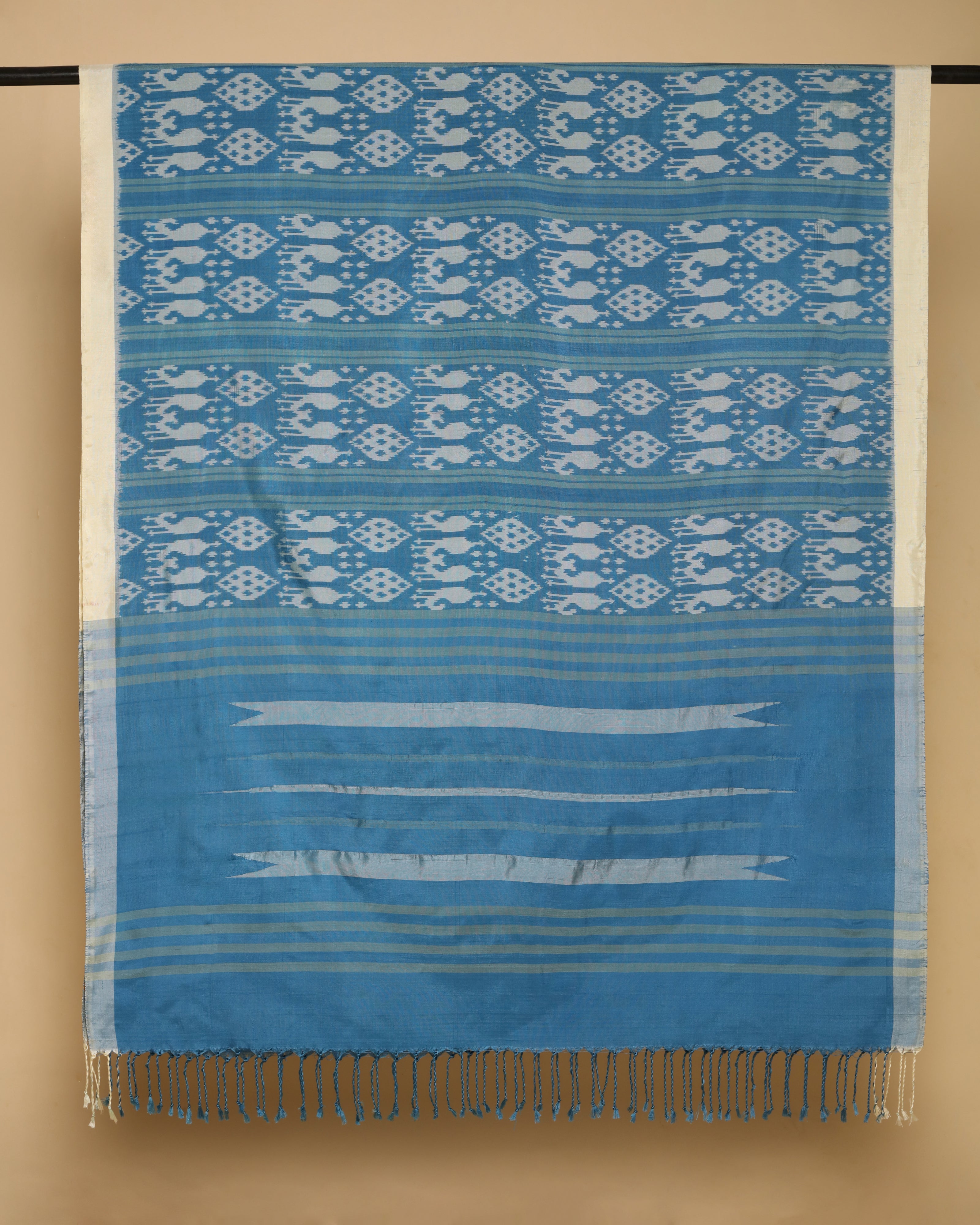 Ranjini Pochampally Weft Ikat Silk Dupatta