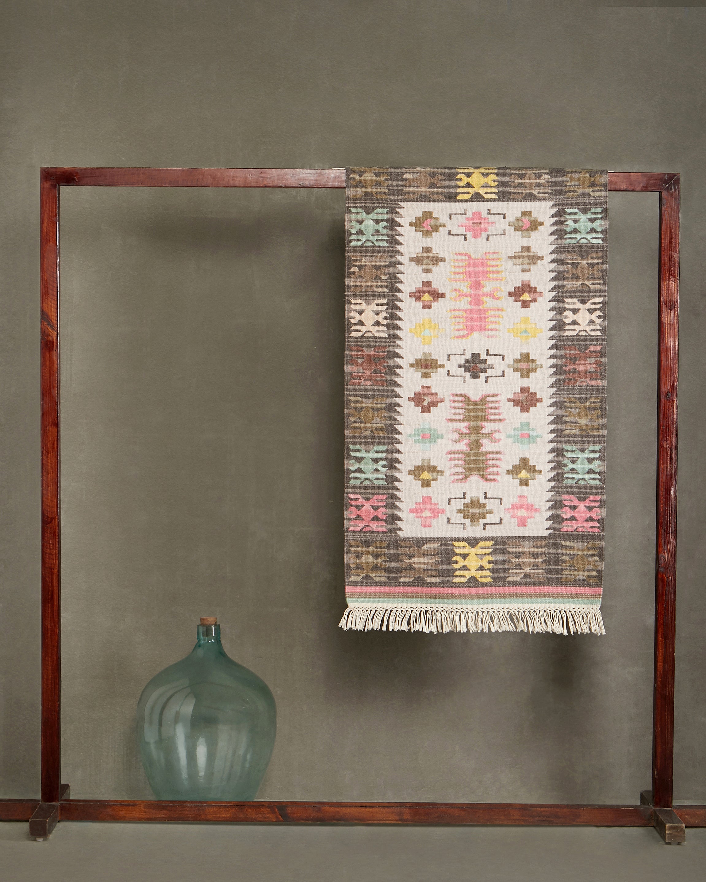 Turkey Bhadohi Panja Cotton Wool Rug