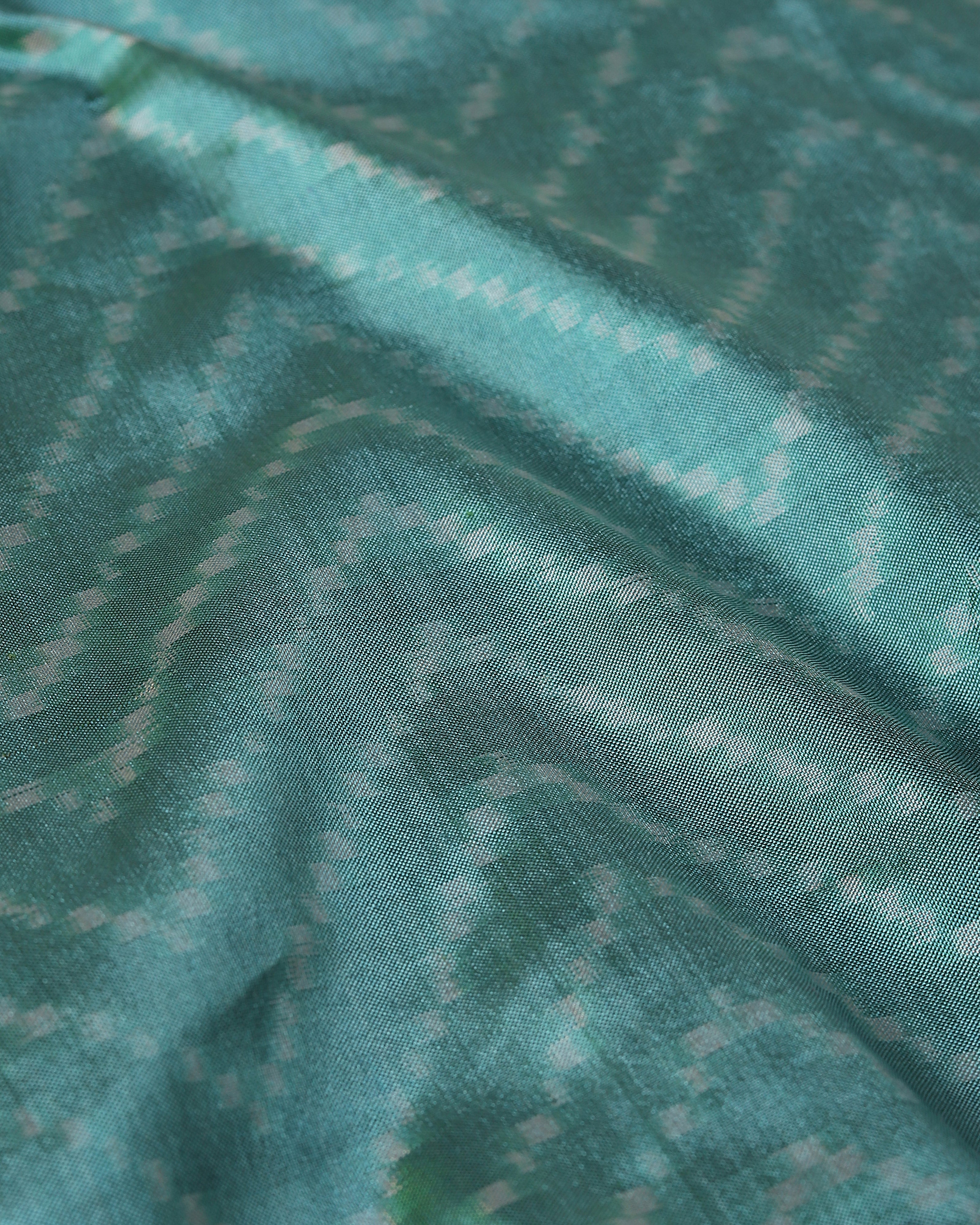 Aanshika Pochampally Warp Ikat Silk Saree