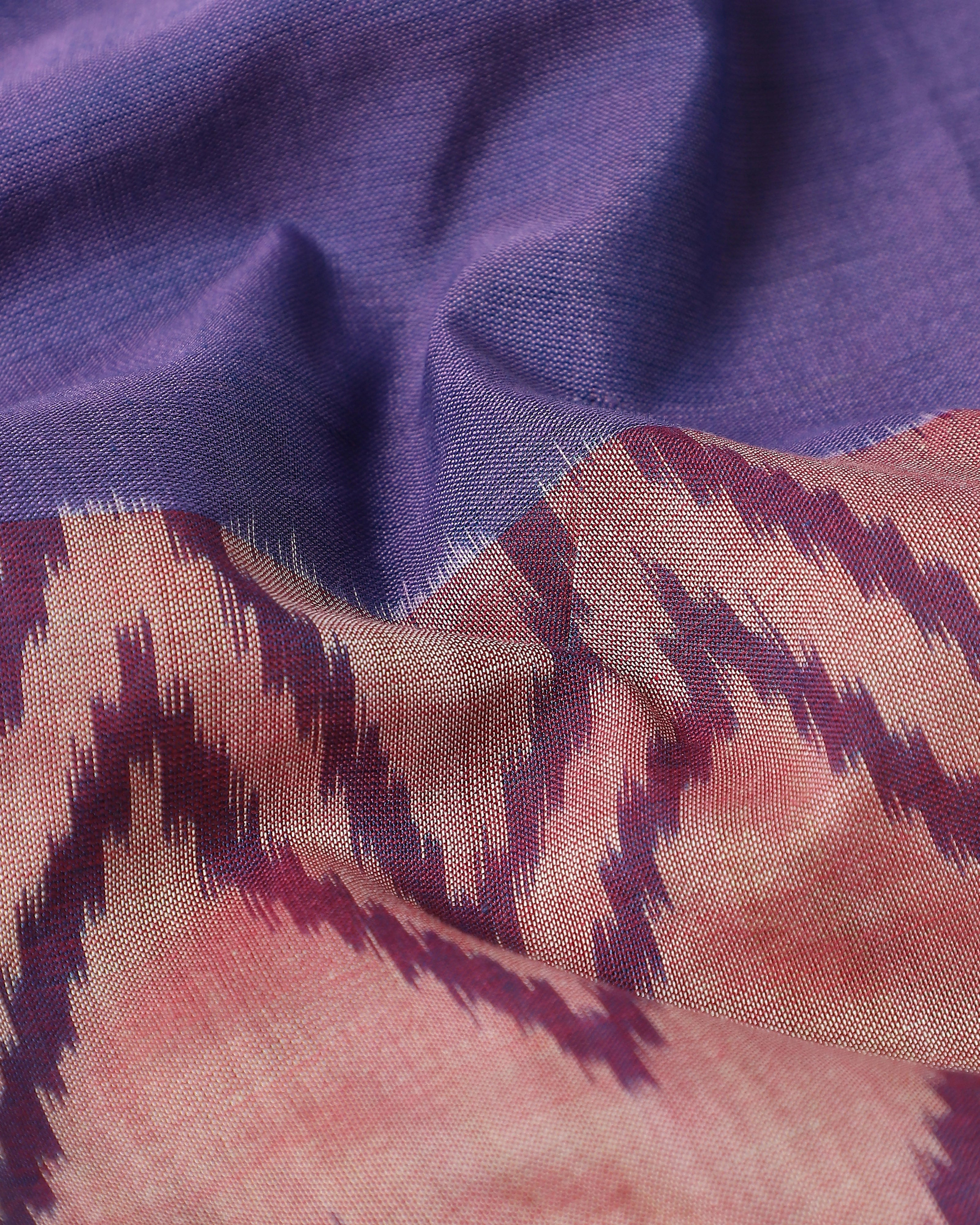 Shazfa Pochampally Weft Ikat Cotton Saree
