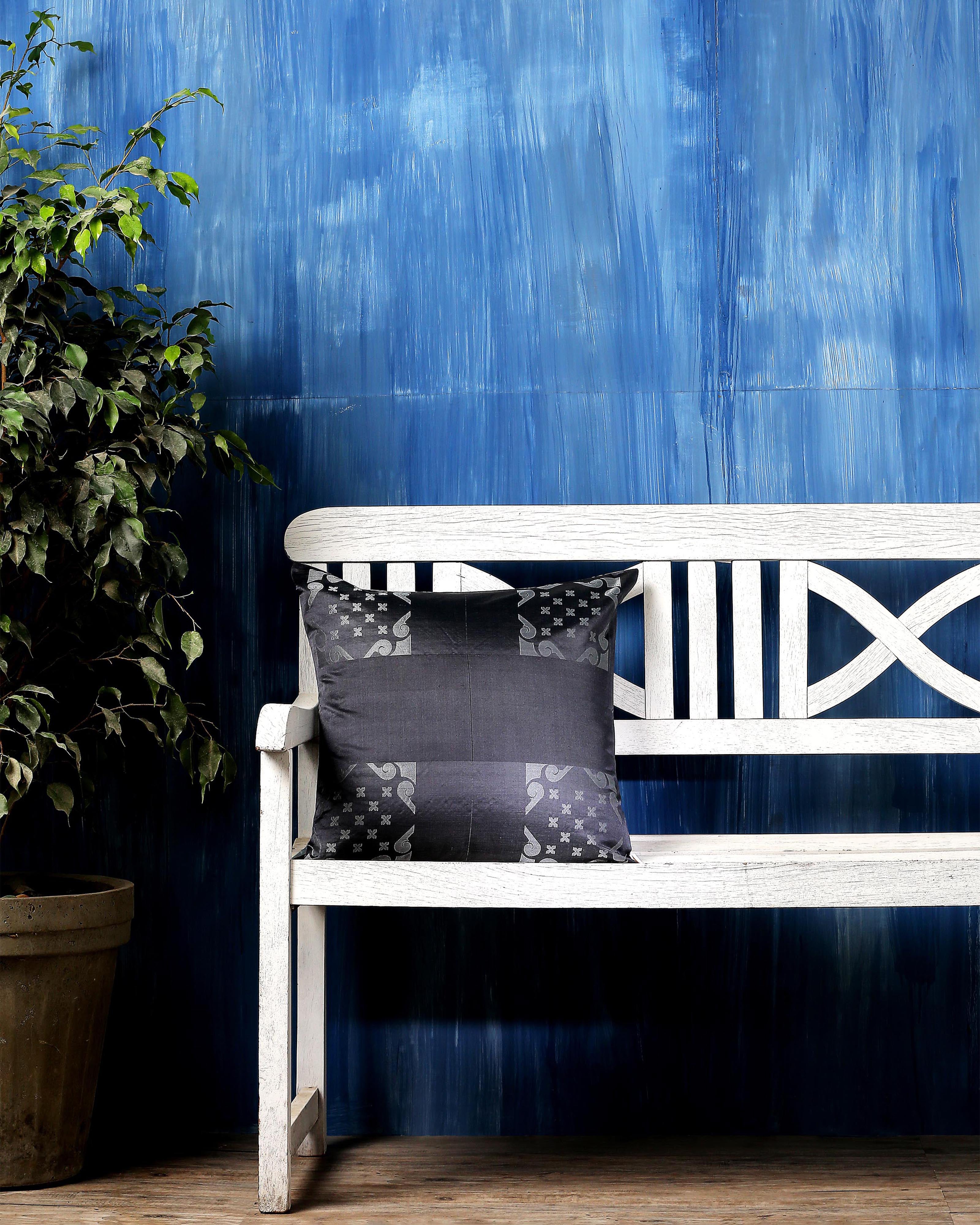 Chaupar Banarasi Satin Brocade Silk Cushion Cover