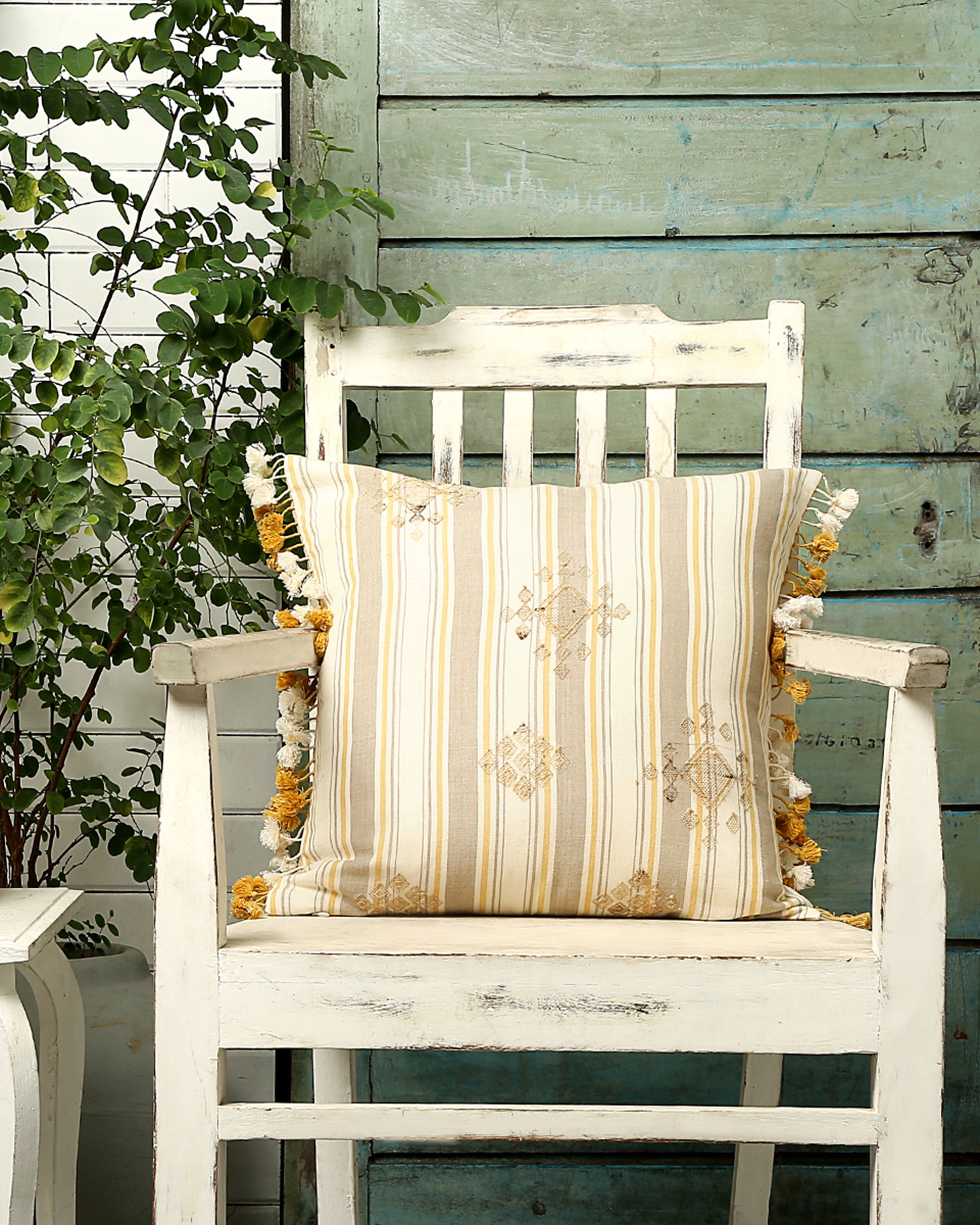 Sandstar Plain Weave Cotton Silk Cushion Cover