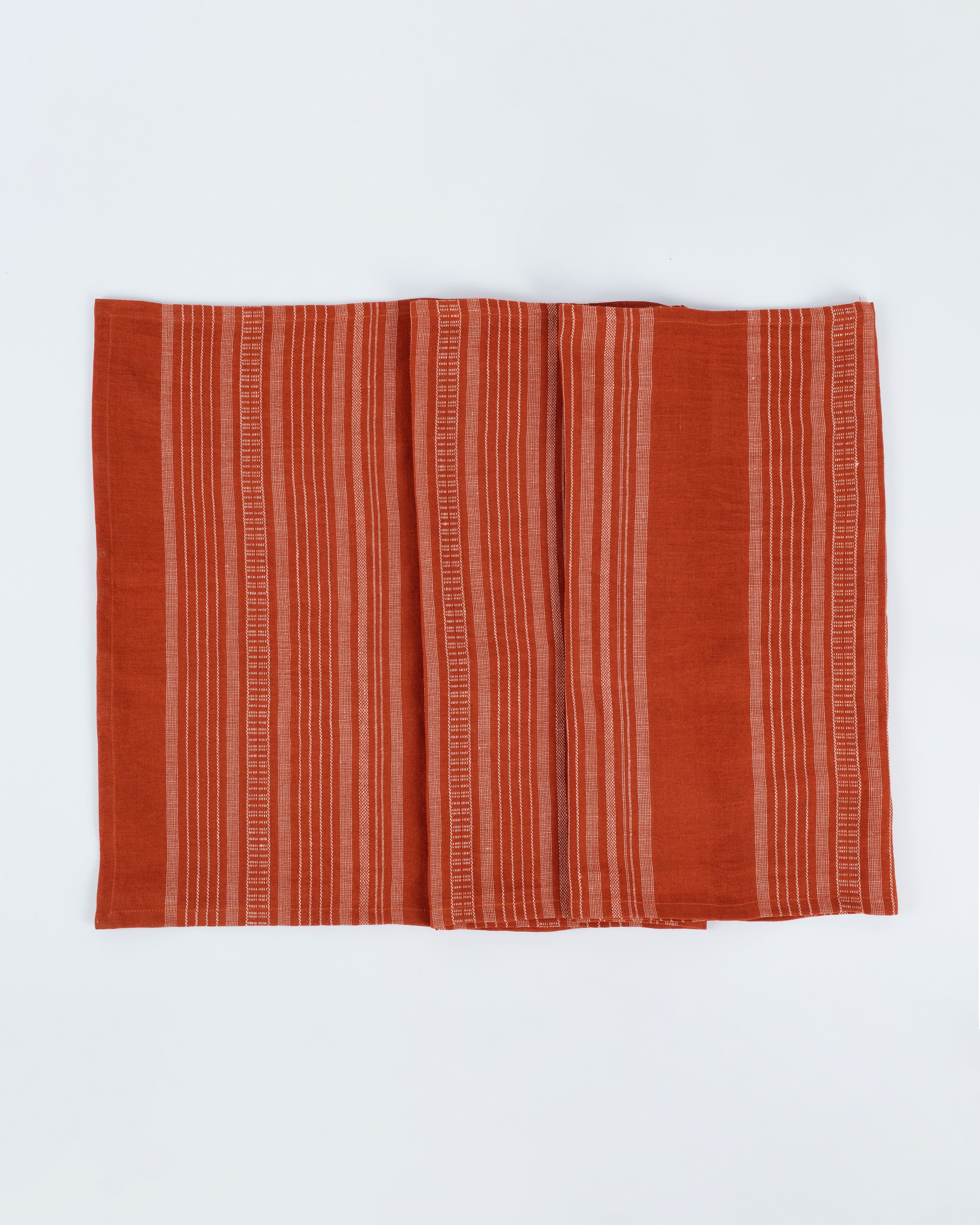 Calypso Bhujodi Extra Weft Cotton Linen Table Runner