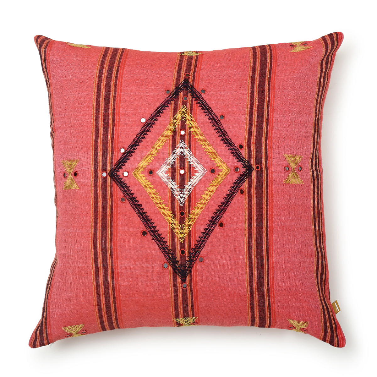 Makota Bhujodi Extra Weft Cotton Cushion Cover