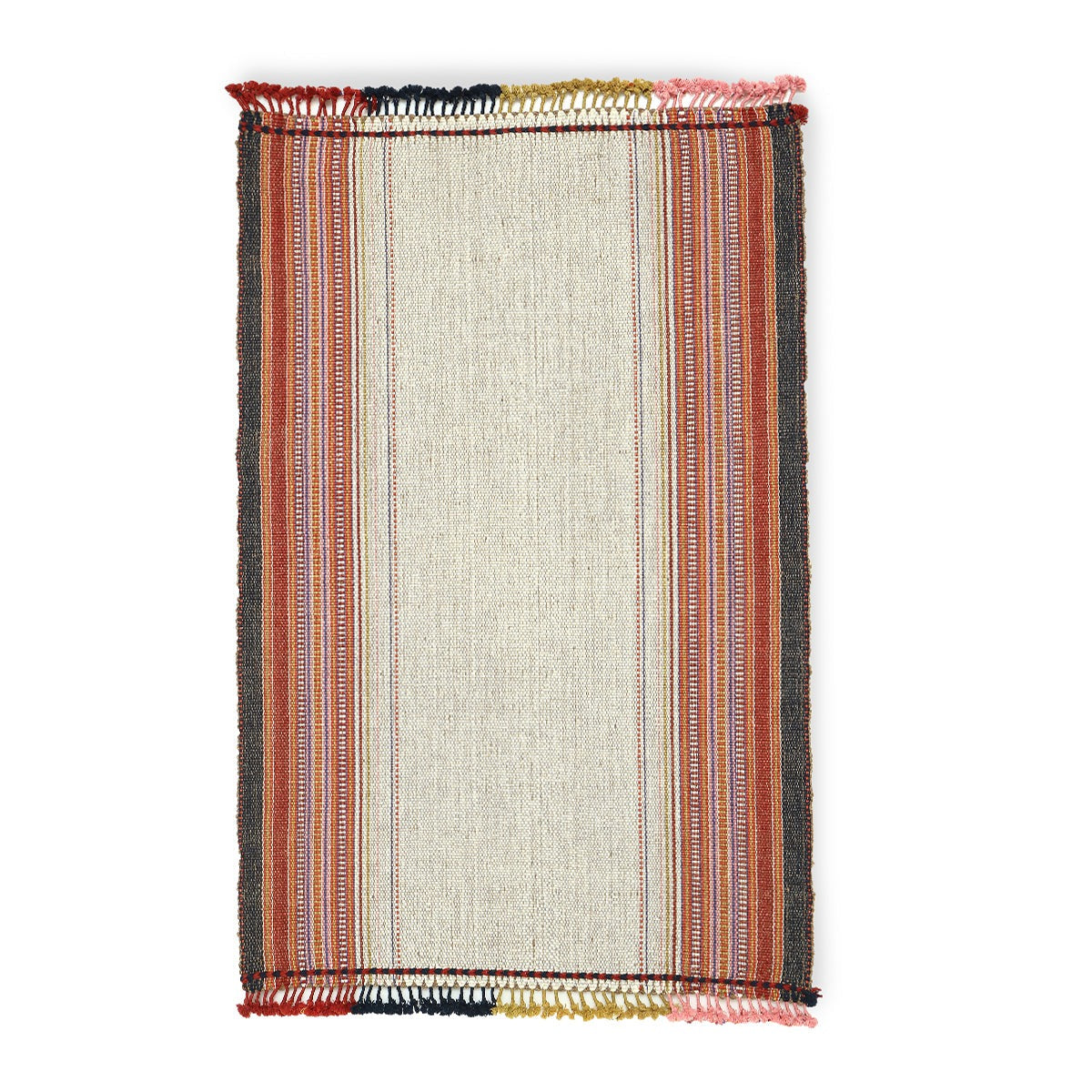 Aarav Bhujodi Extra Weft Woolen Rug