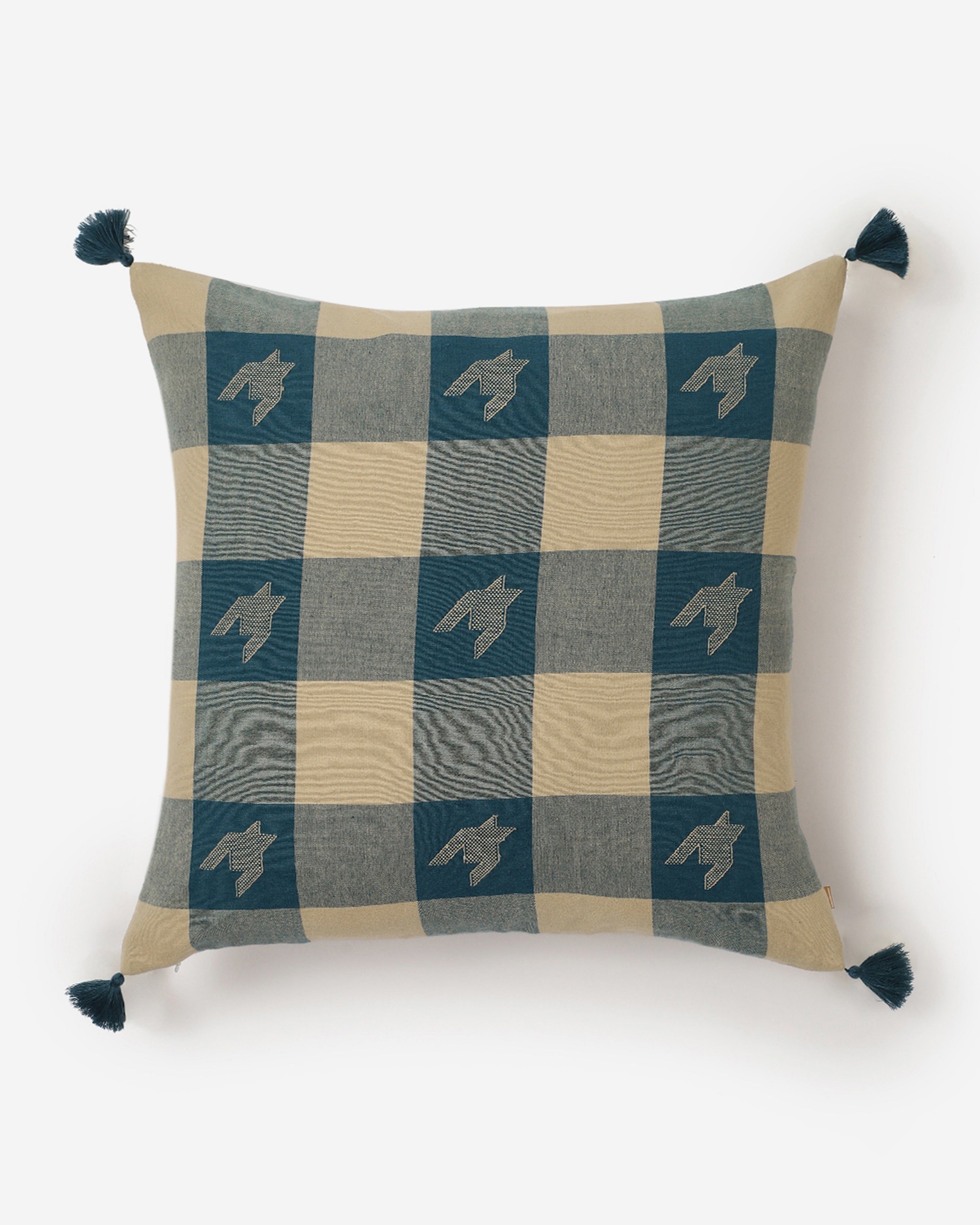 Chloe Bhujodi Extra Weft Cotton Cushion Cover