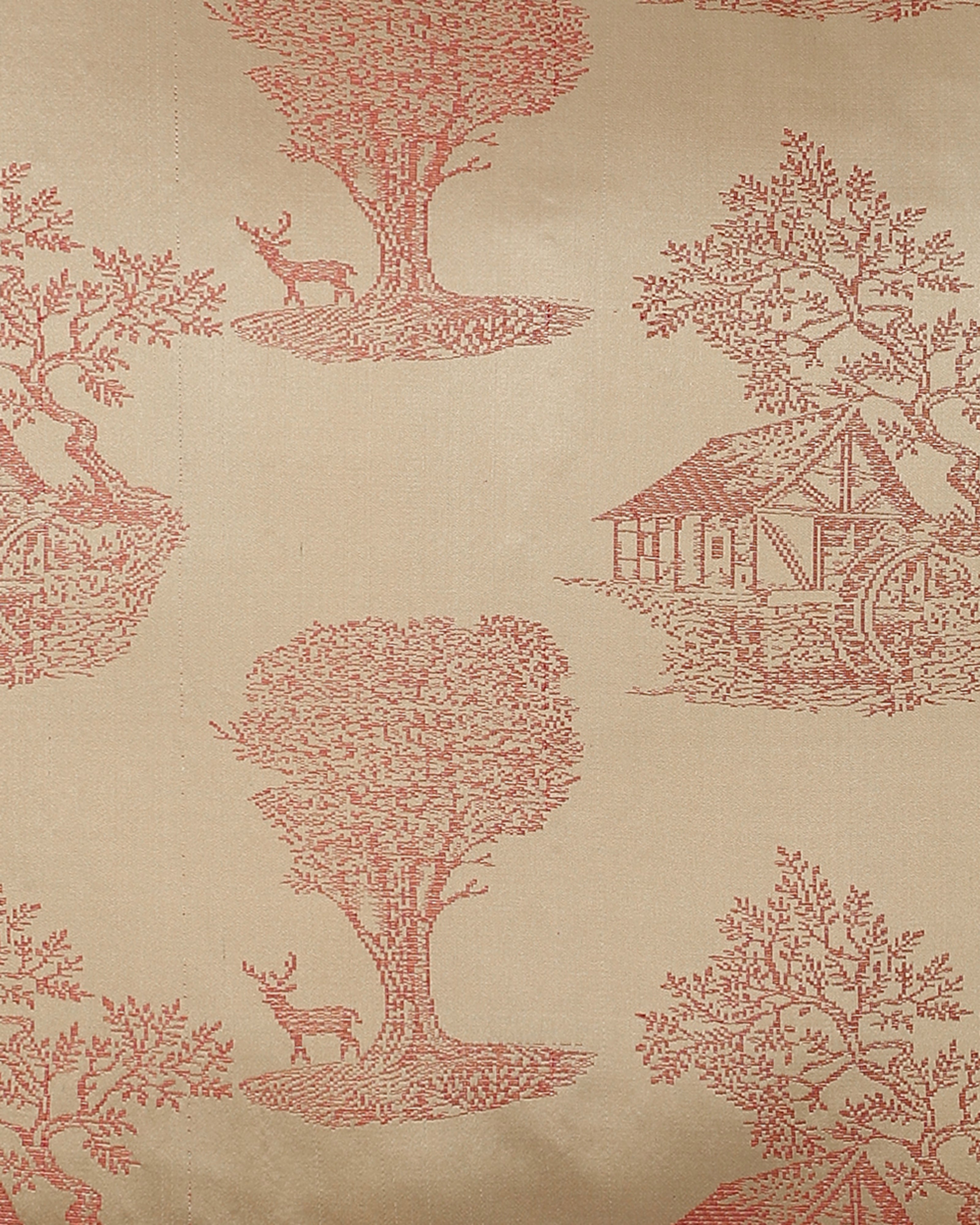 Pierre Banarasi Tanchoi Silk Cushion Cover