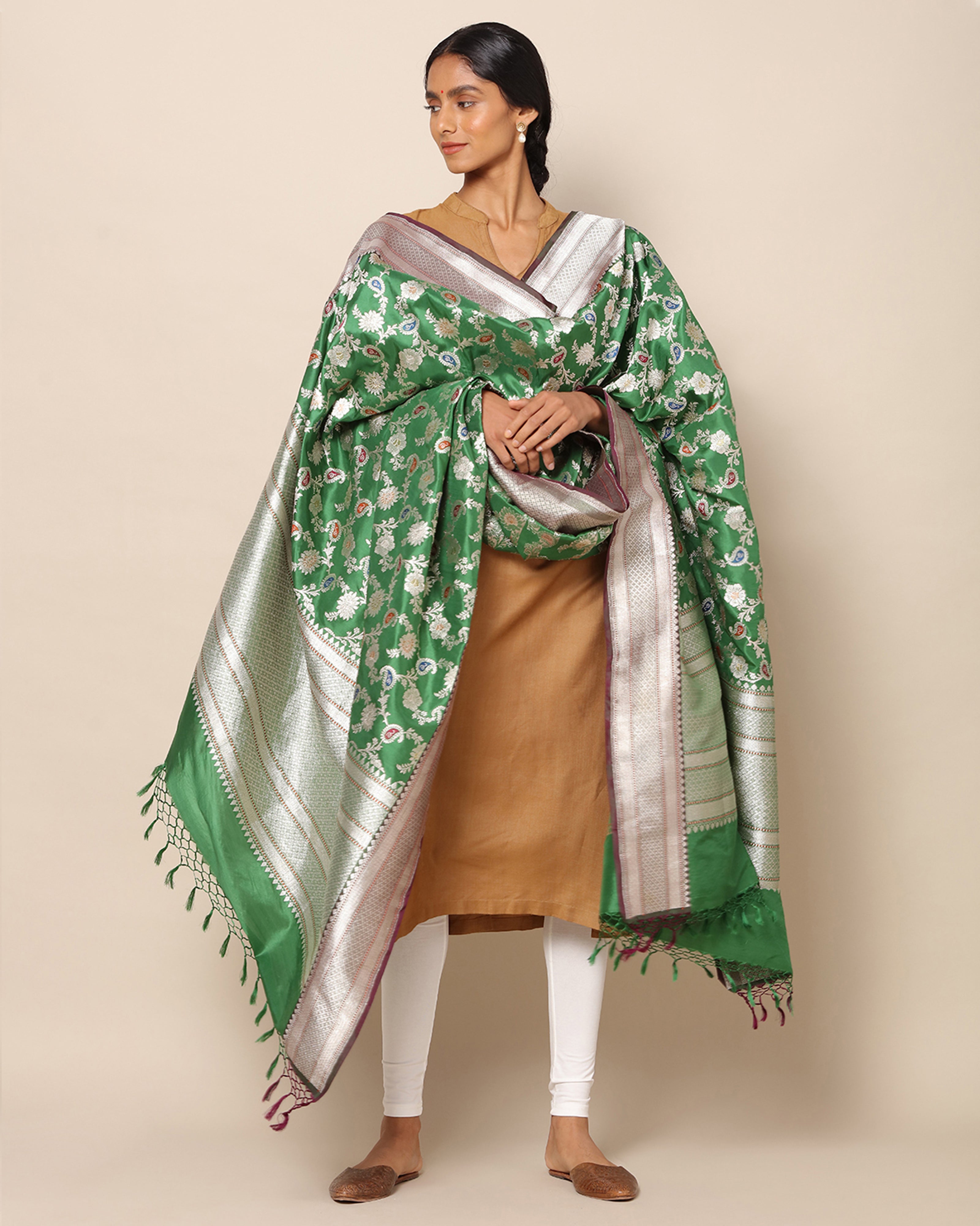 Rasiya Banarasi Kadwa Silk Dupatta