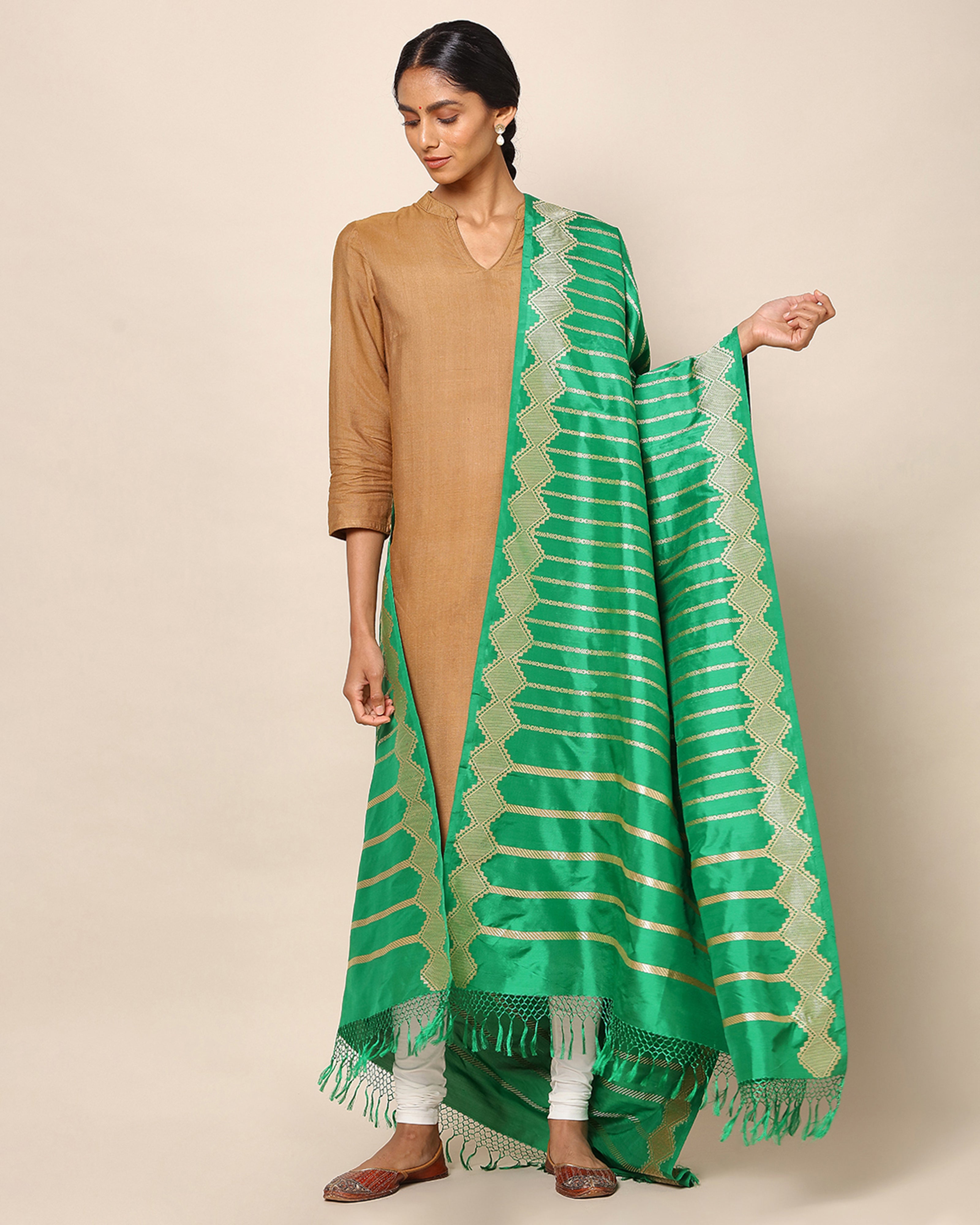 Kiran Banarasi Kadwa Silk Dupatta
