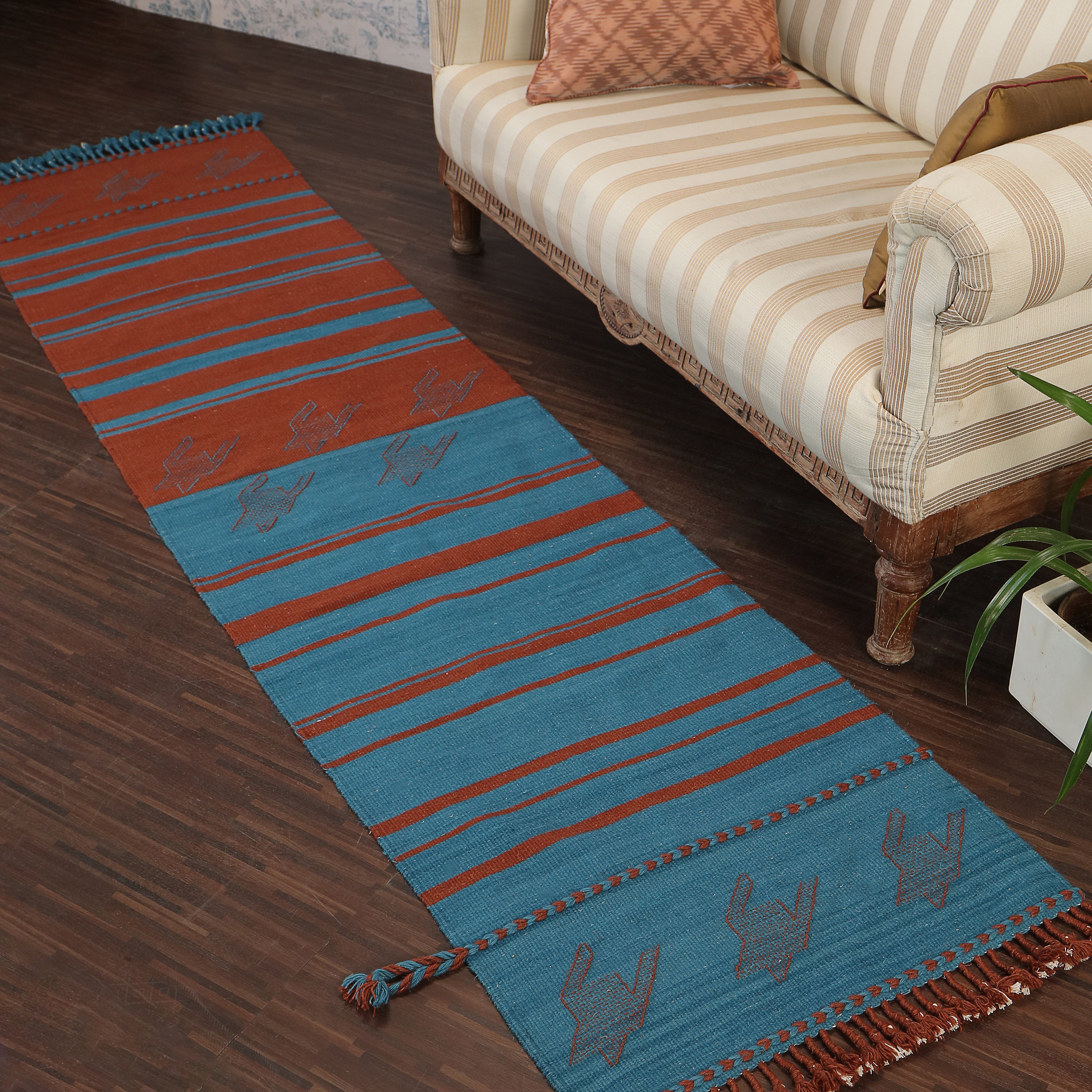 Arthur Bhujodi Extra Weft Woolen Rug