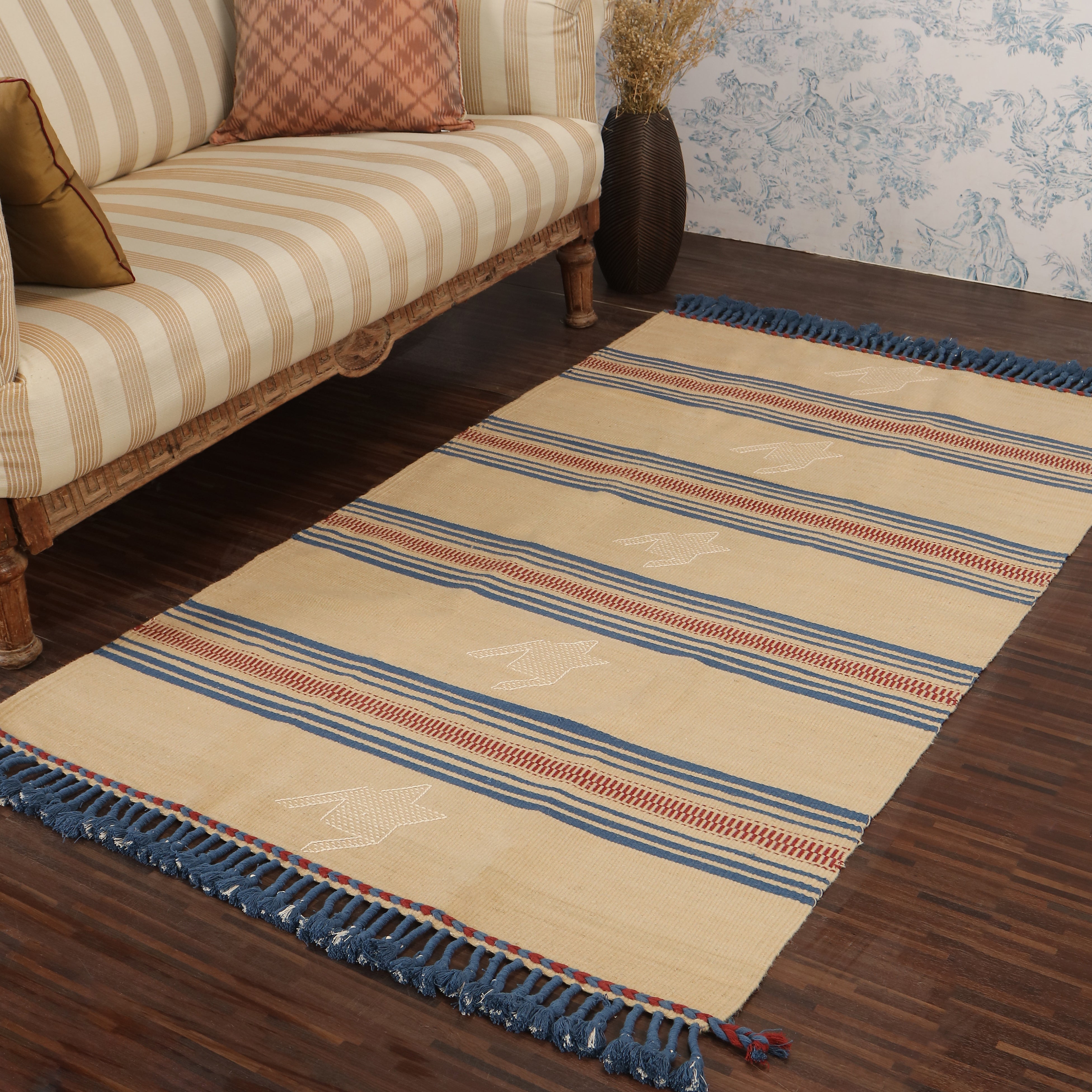 Jules Bhujodi Extra Weft Wool Cotton Rug