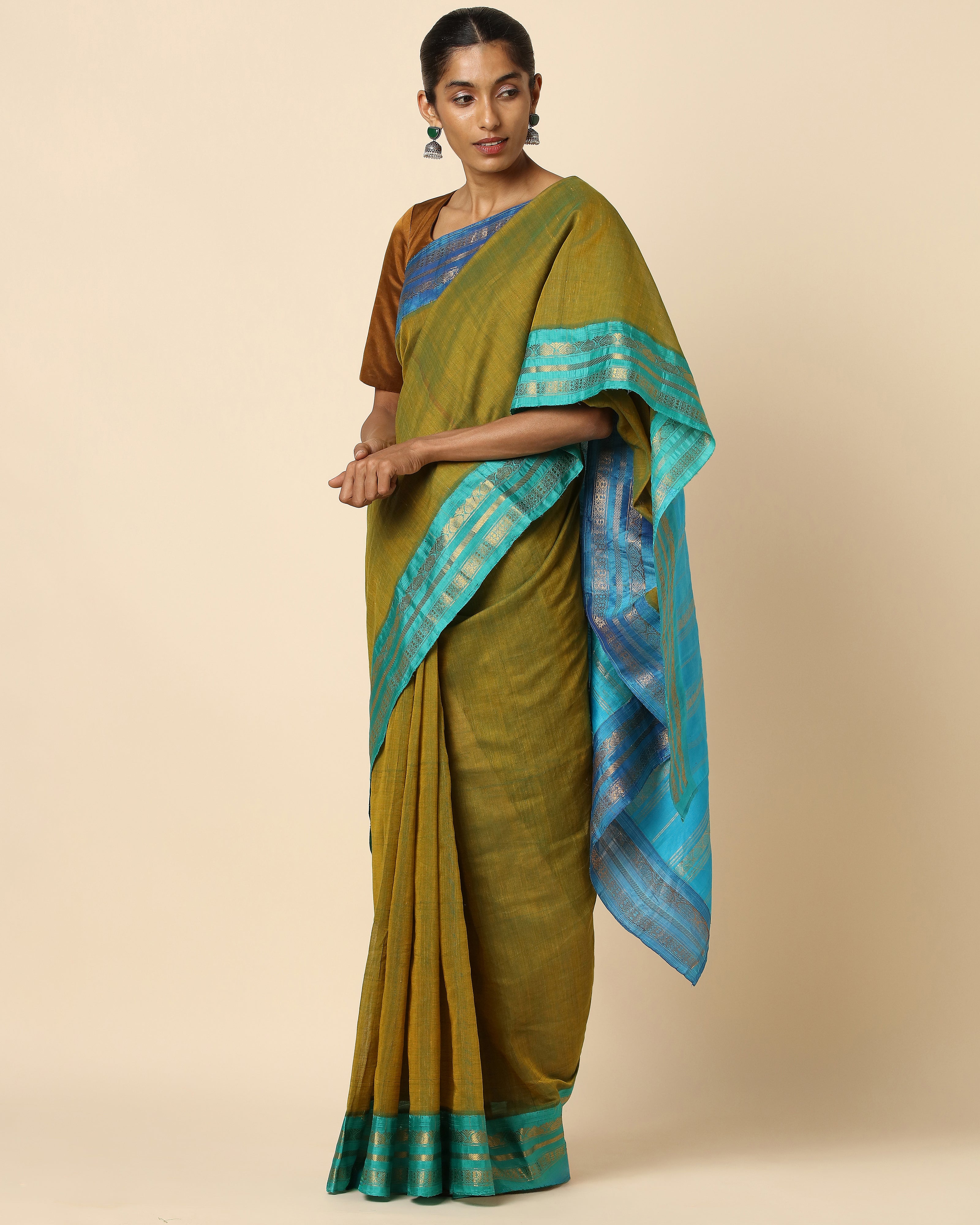 Anu Gadwal Kuttu Weave Cotton Silk Saree