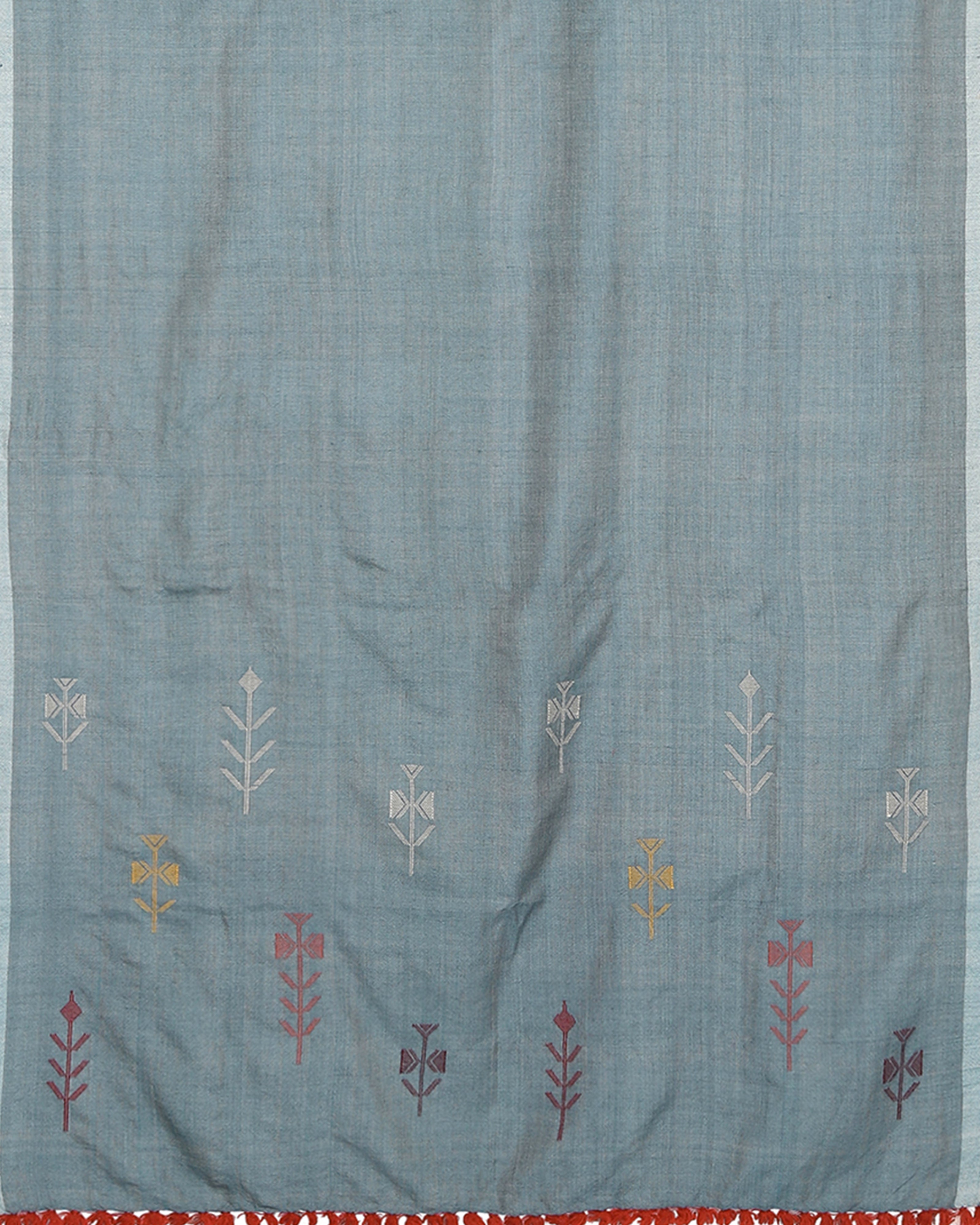 Pala Bhujodi Extra Weft Wool Silk Shawl