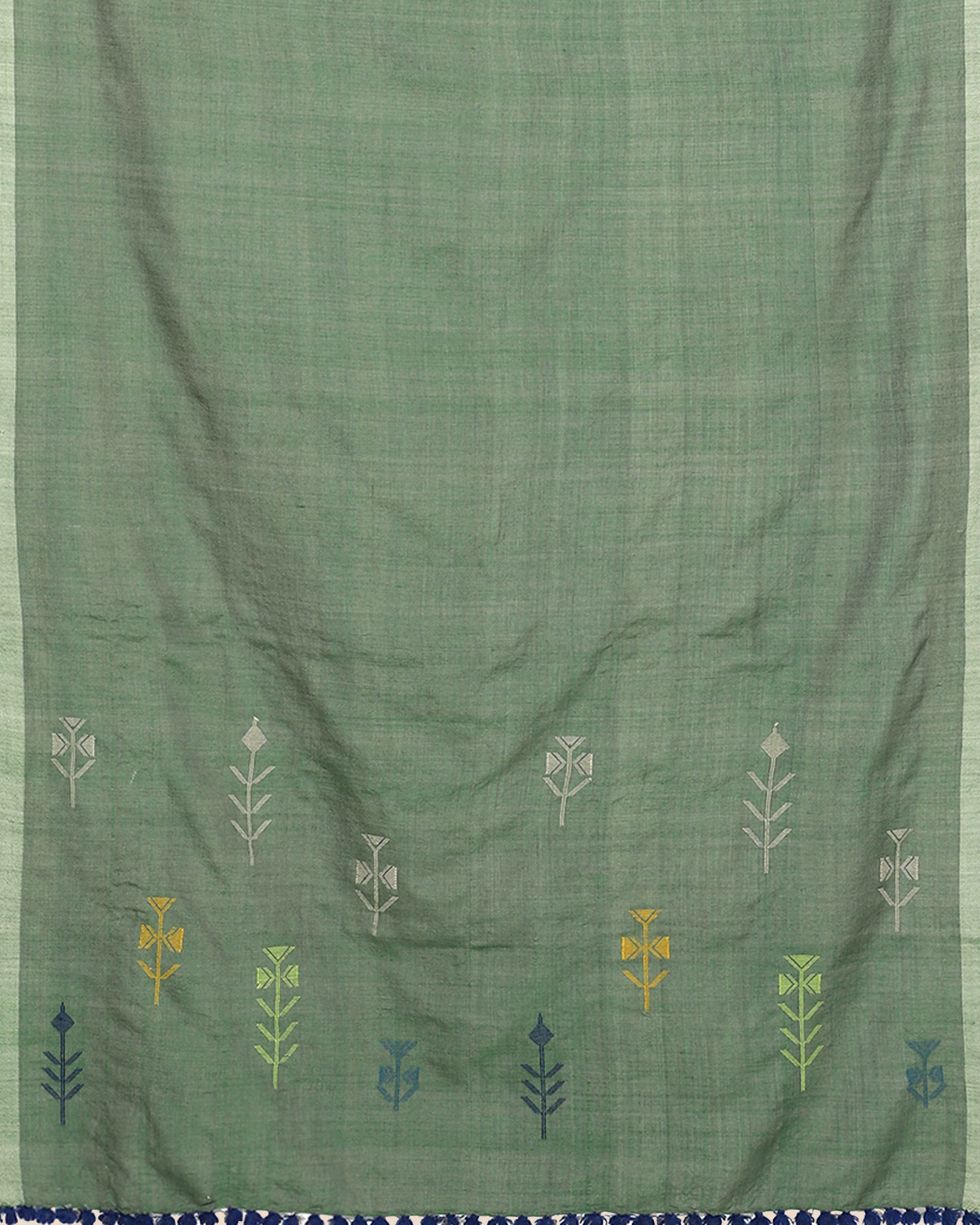 Pala Bhujodi Extra Weft Wool Silk Shawl