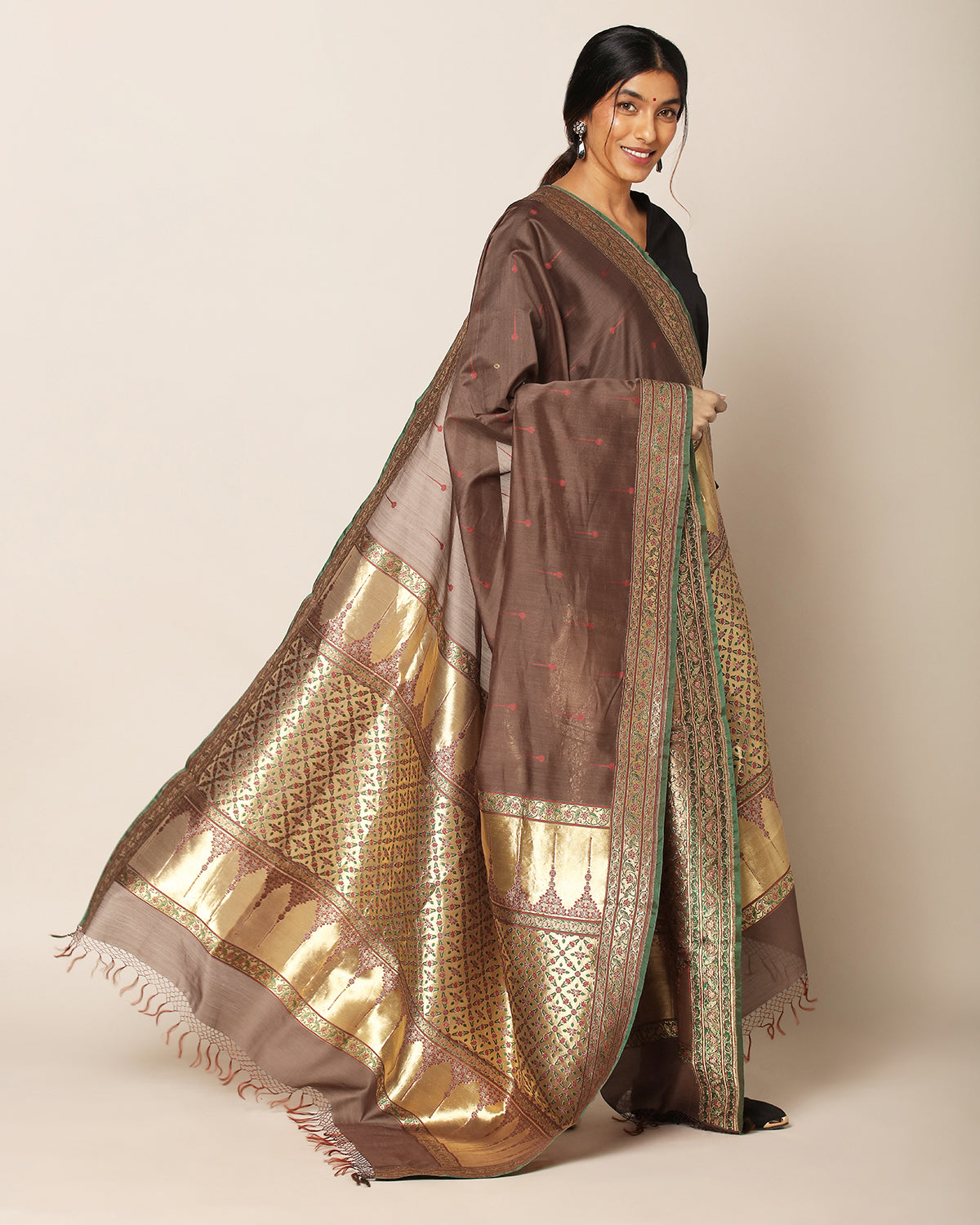 Pariza Banarasi Kadwa Silk Dupatta