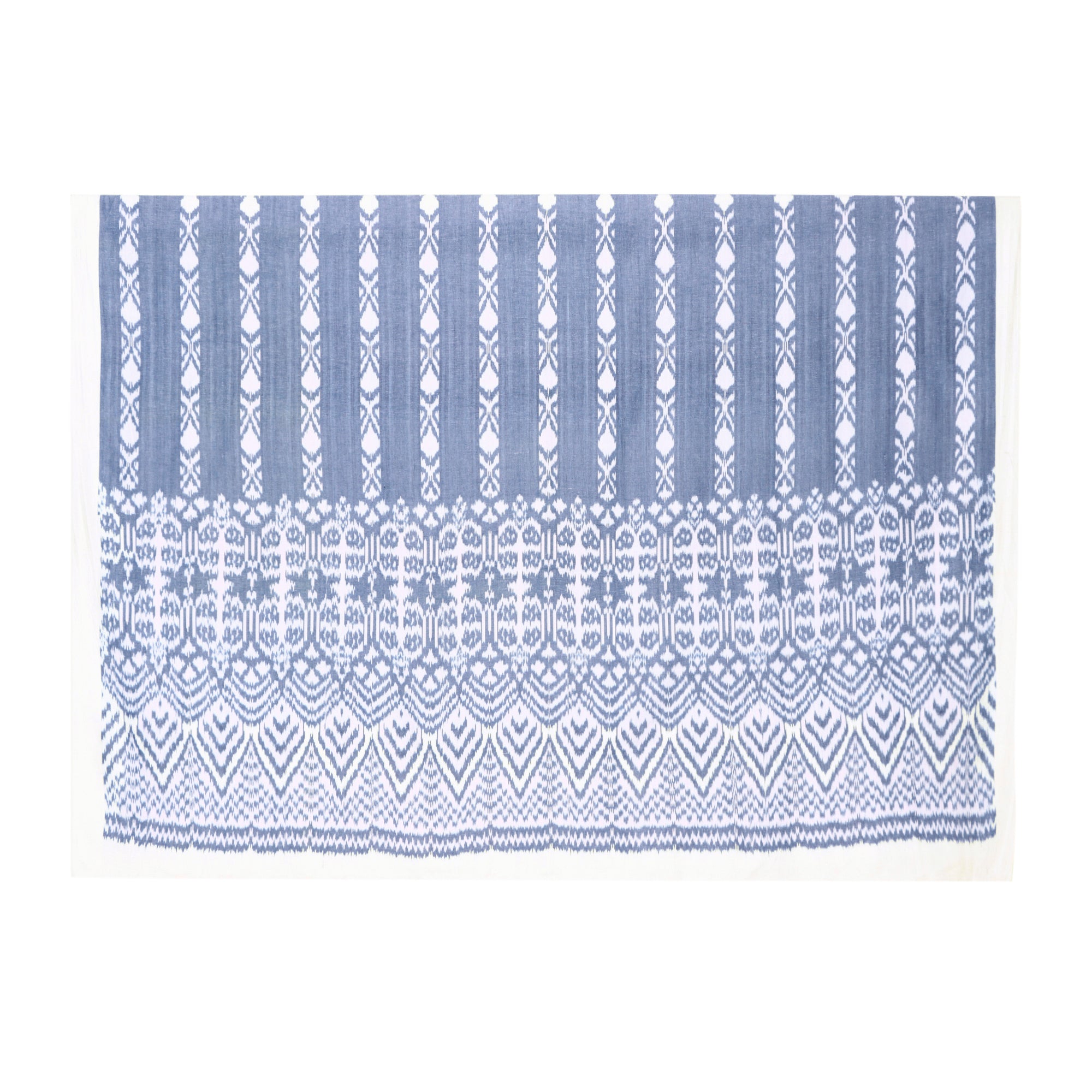 Aura Pochampally Warp Ikat CottonDouble Bed Cover