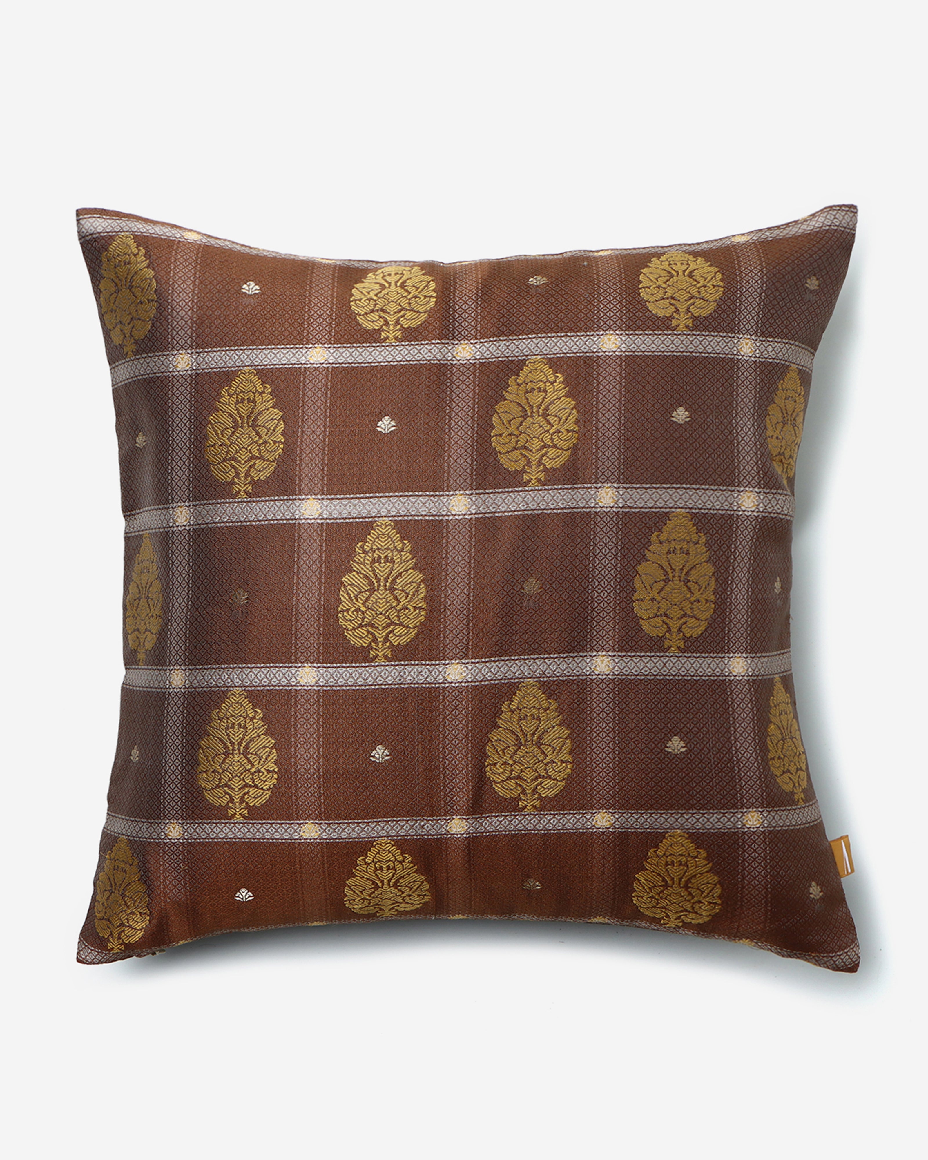 Anant Banarasi Powdi Silk Cushion Cover
