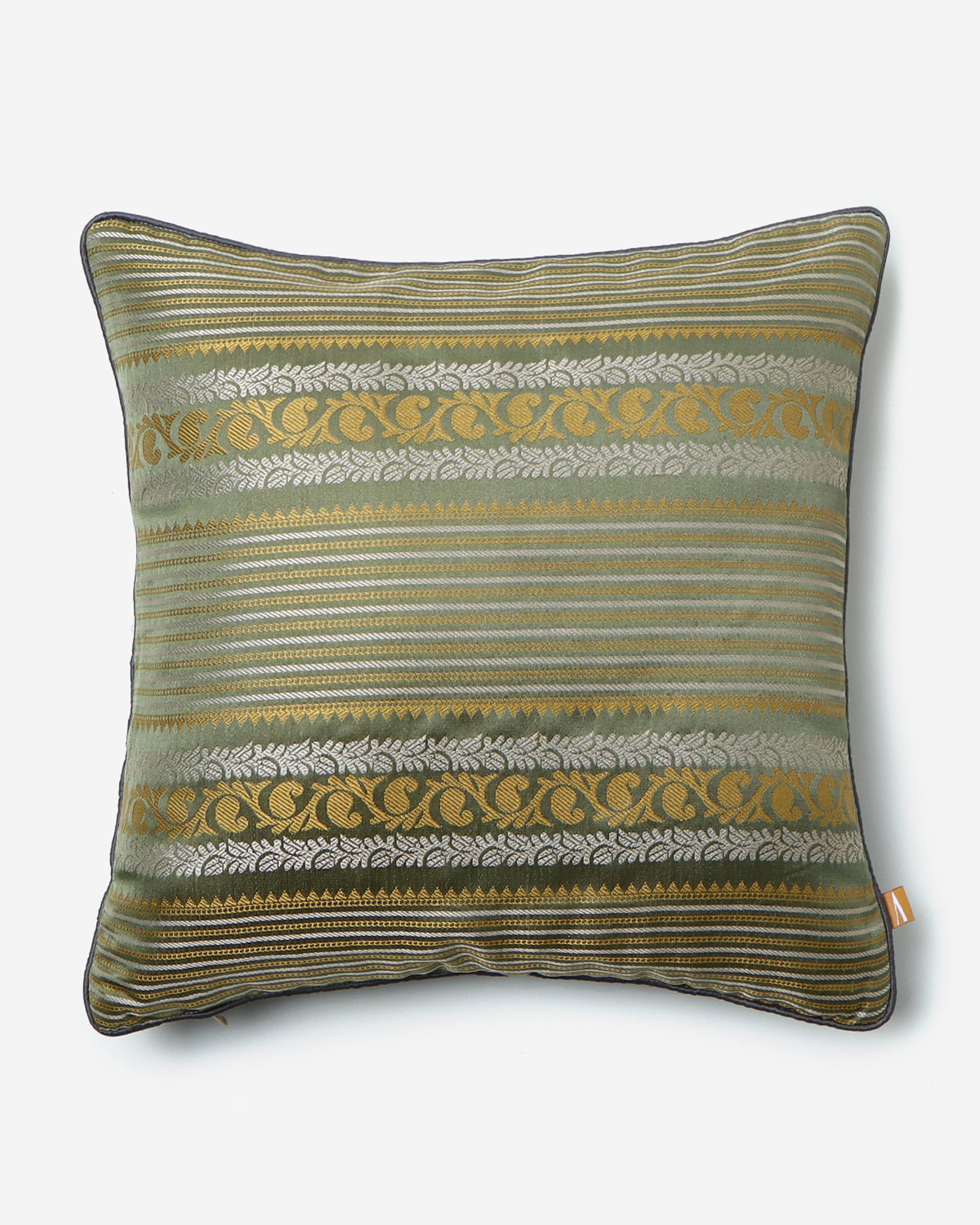 Prabhat Banarasi Tanchoi Silk Cushion Cover