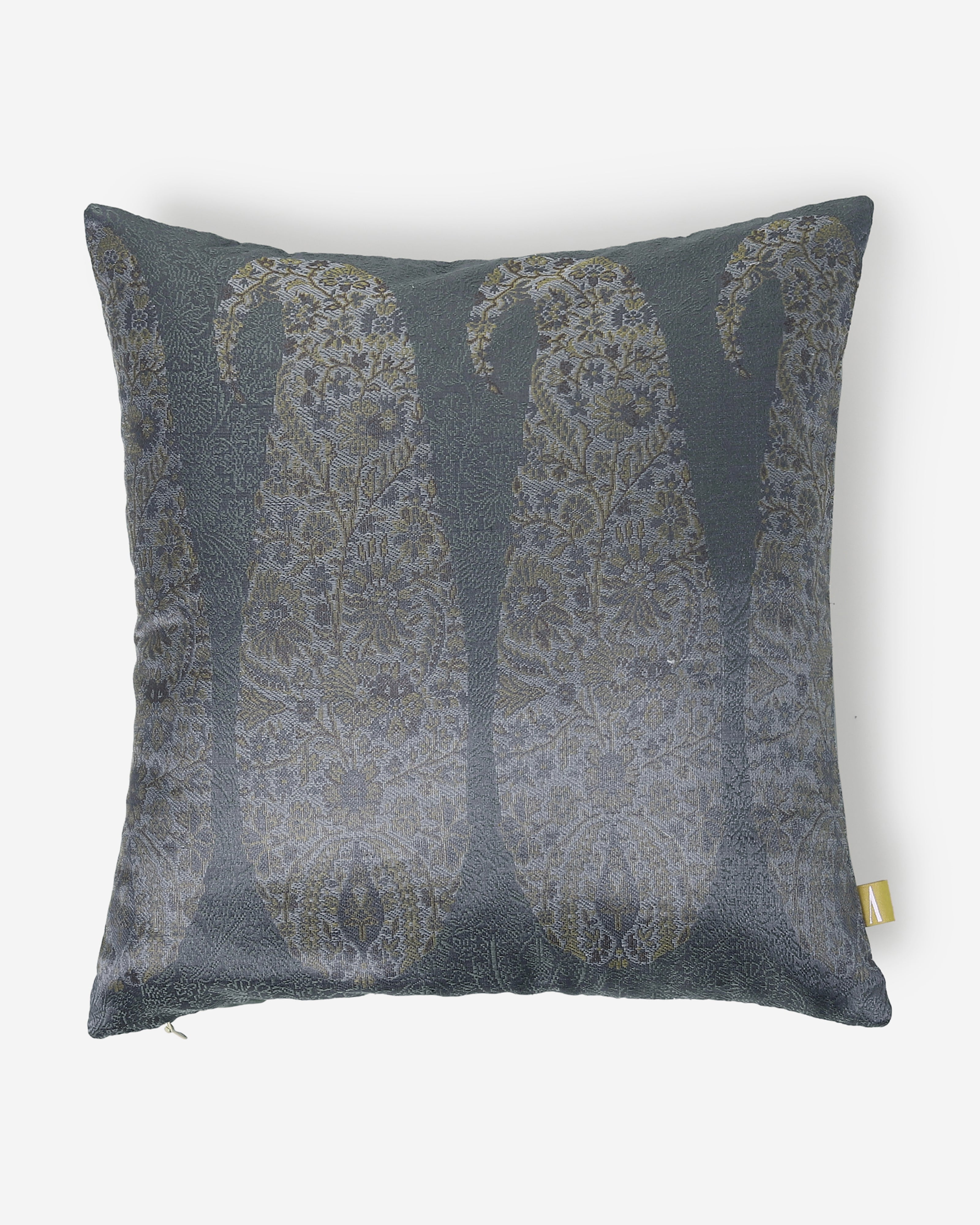 Banarasi Tanchoi Silk Cotton Cushion Cover