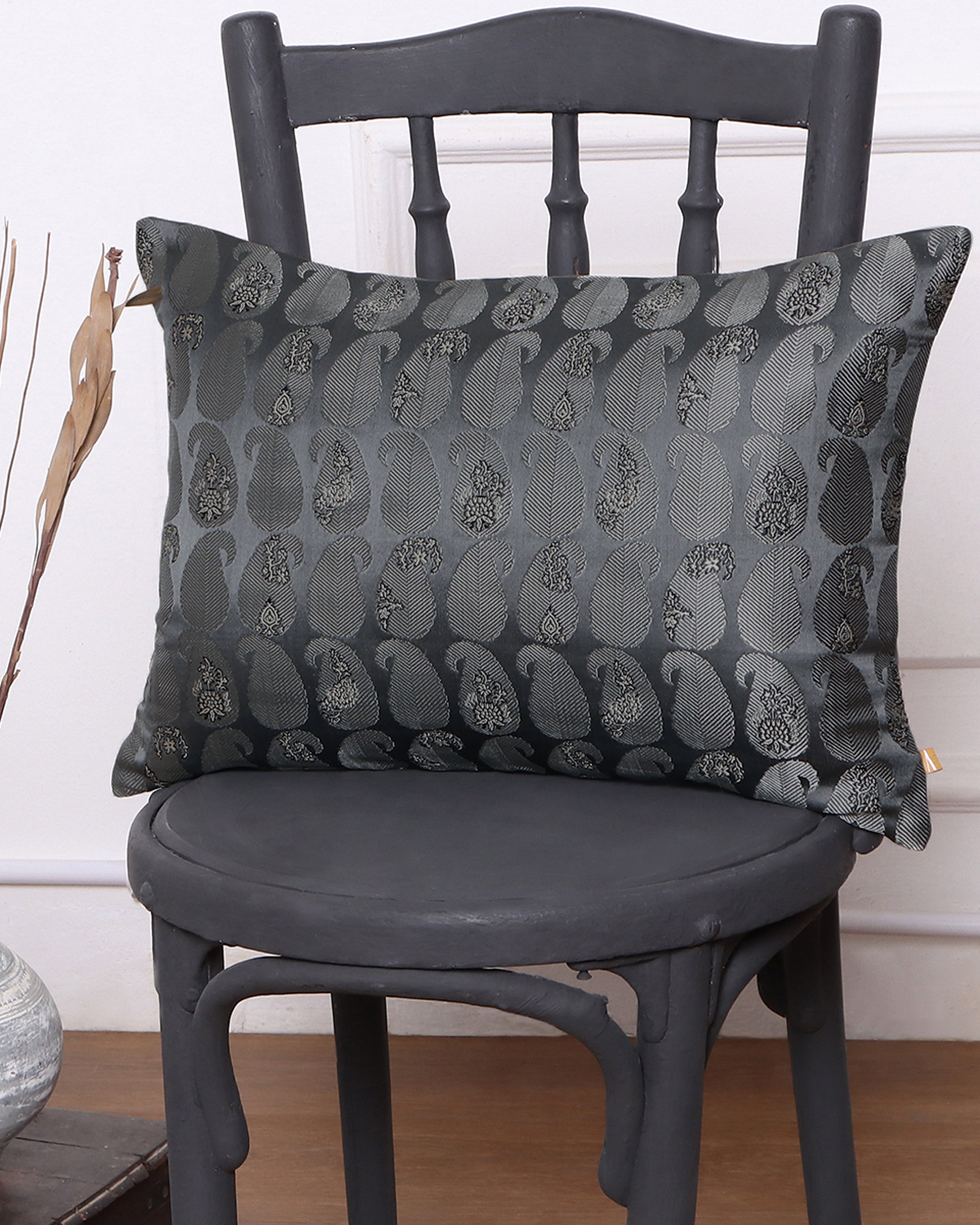 Sejal Banarasi Gyasar Silk Cushion Cover